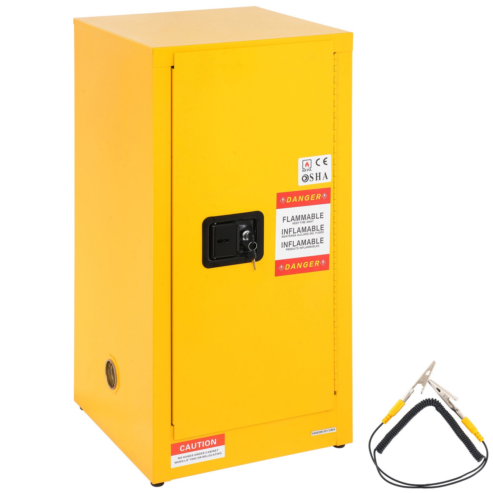 Uimoso Flammable Liquid Safety Storage Cabinet, 16 Gal, 18.1×18.1×35.4 in