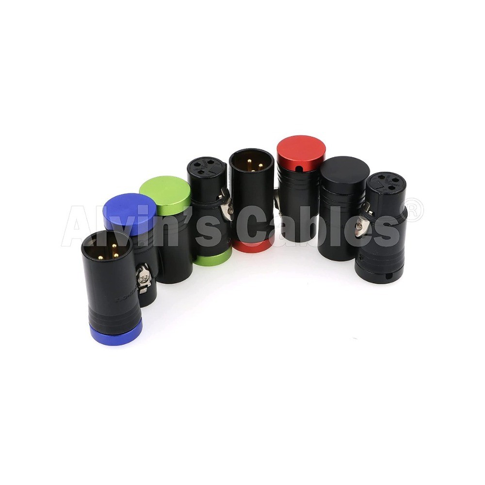 Low-Profile XLR 3 Pin Female Original Connector for Audio Devices Blue