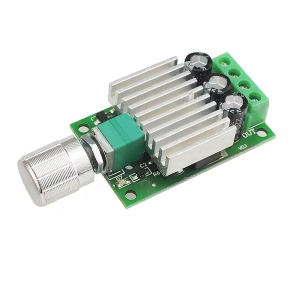 12-30VDC 7A PWM DC Motor Speed Controller w/ On/Off Switch & Potentiometer – NEW
