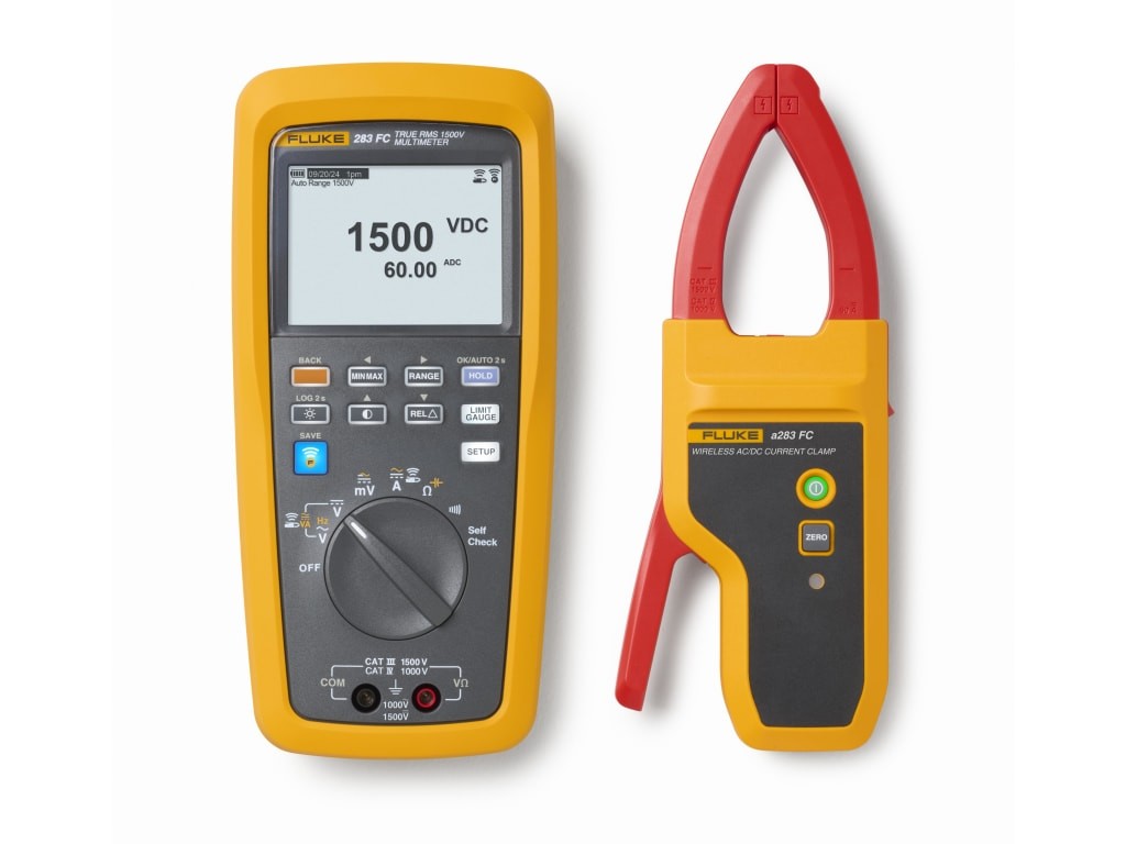Fluke 283FC/PV – Solar Kit with CAT III 1500V TRMS Wireless Multimeter and