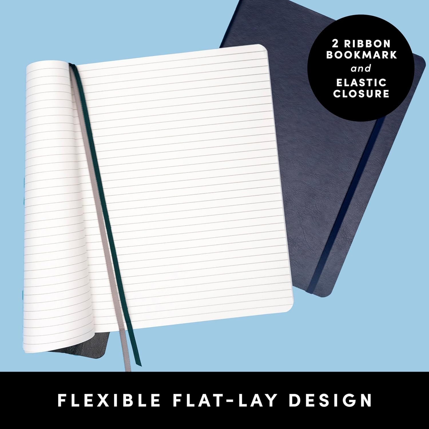 Softcover Lined Journal Notebook (Periwinkle), 160 Pages, Medium College Ruled N
