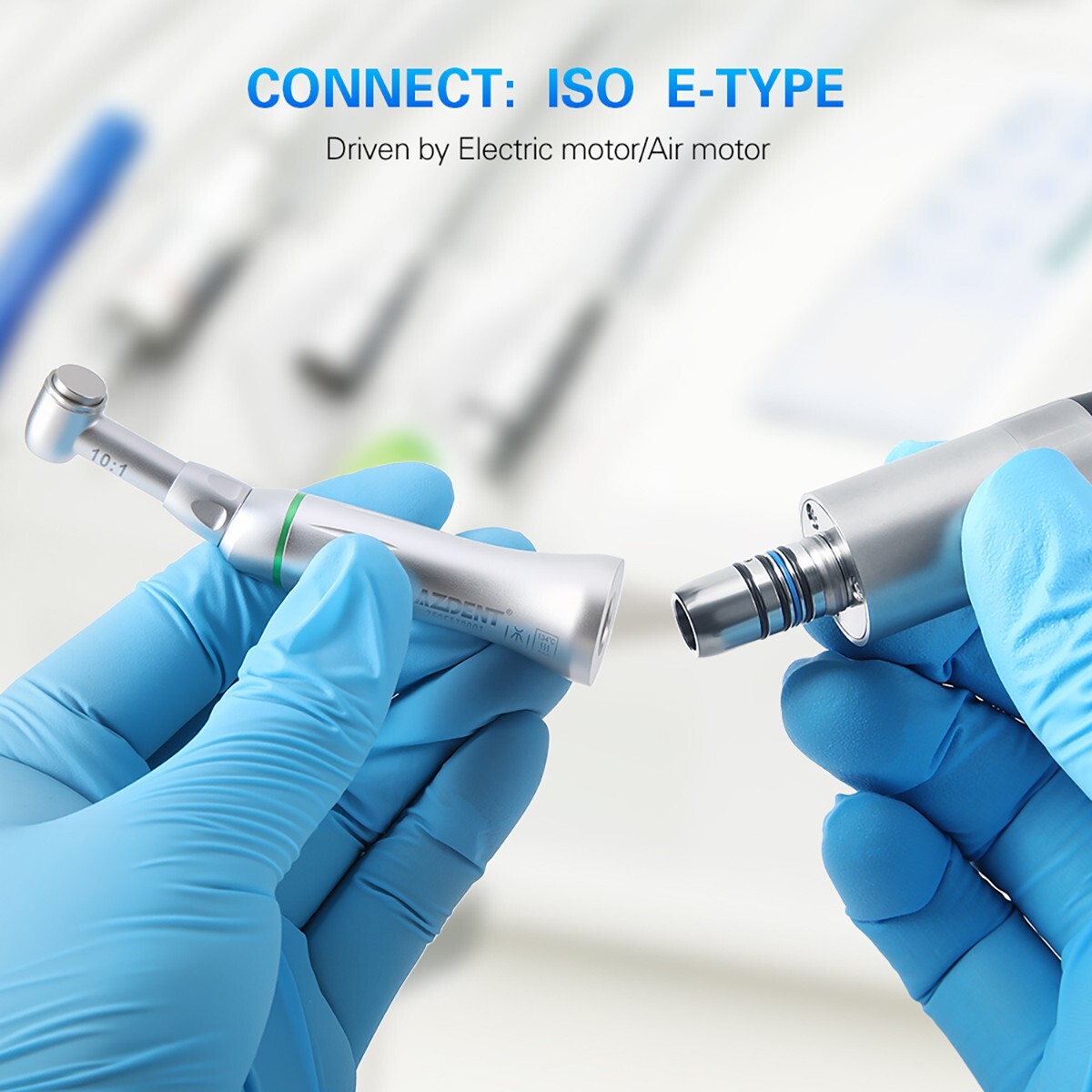 AZDENT Dental Endo Reciprocating Handpiece 10:1 Contra Angle Endodontic 60° M4