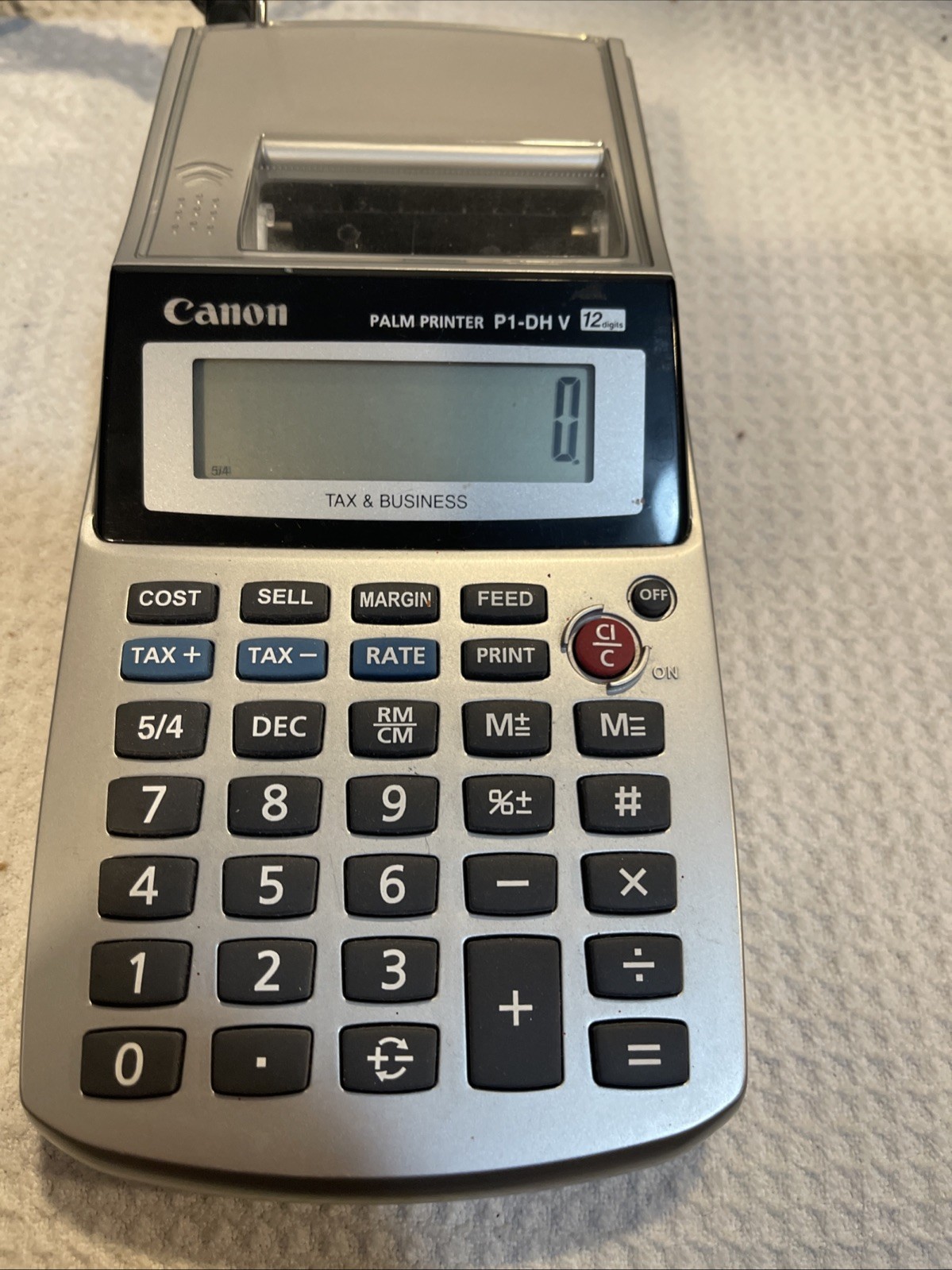 Canon P1-Dh V 12 Digits Tax And Business Palm Printer P2508, Used, Working
