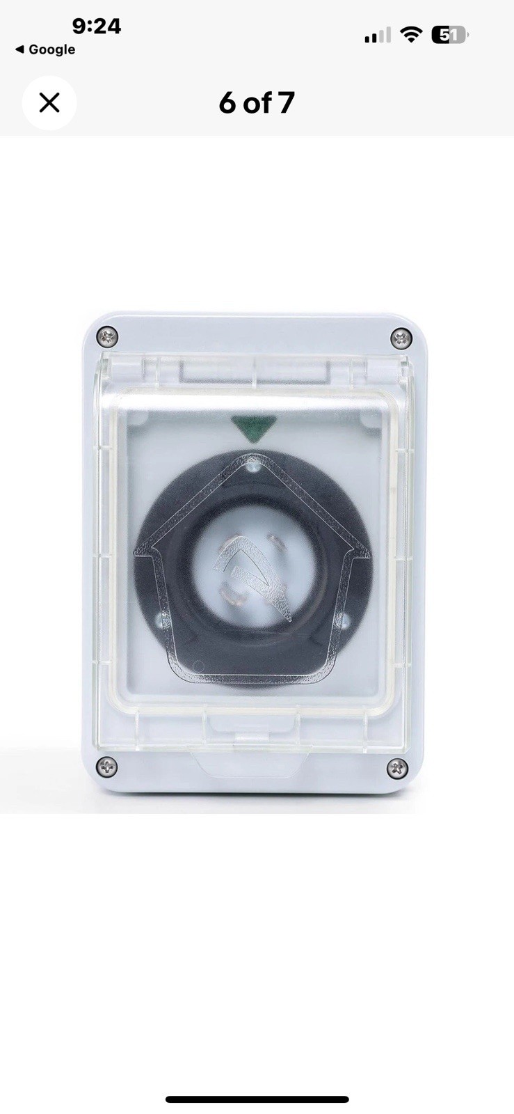 30 Amp Inlet Generator Plug Box 4 Prong Twist Lock Plug Male Box NEMA L14-30P