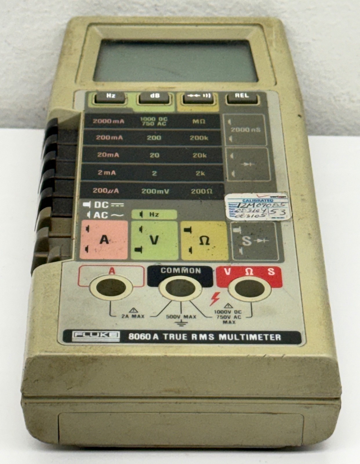 Vintage Fluke 8060A True RMS Digital Multimeter + Leads & Bag UNTESTED