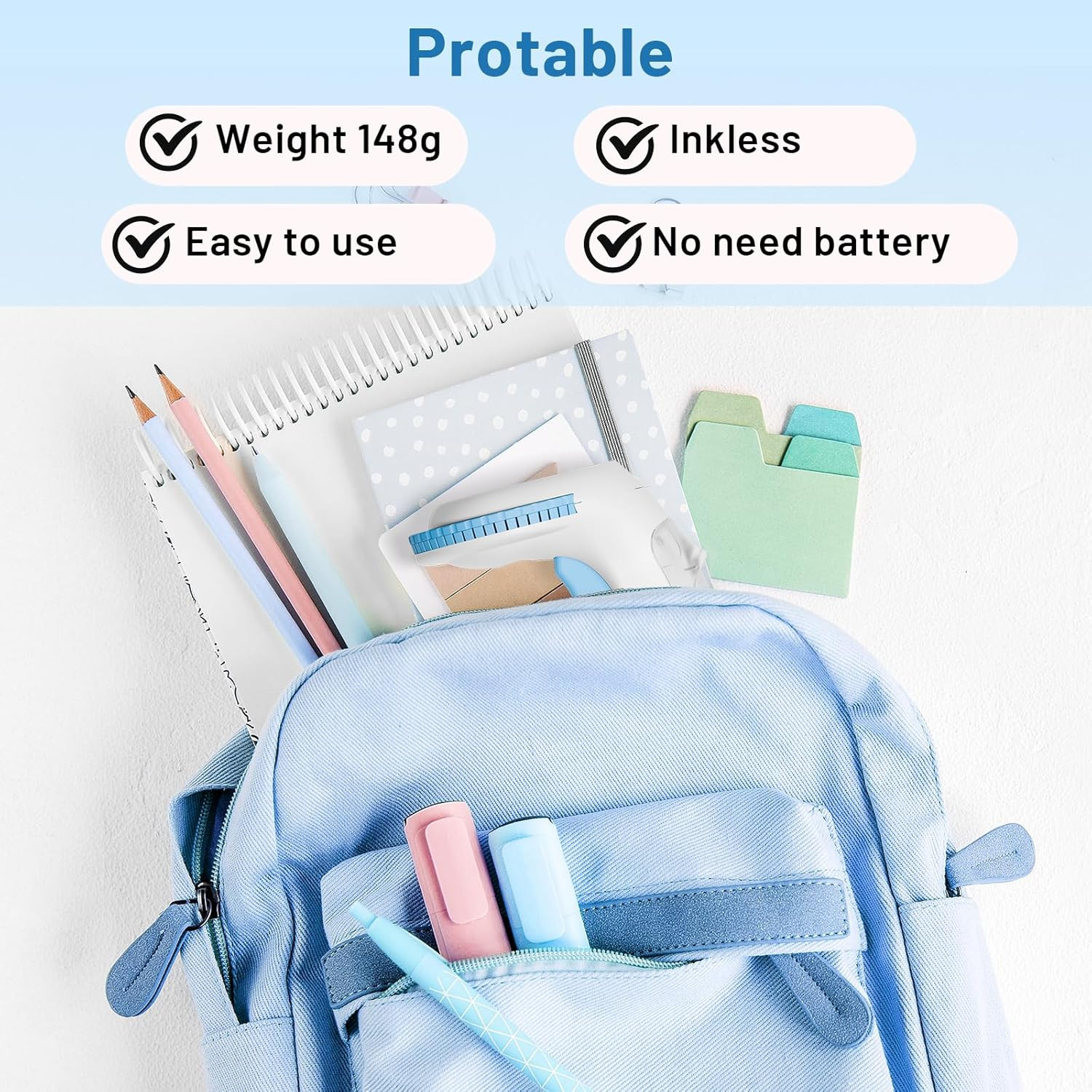Phomemo Embossing Label Maker with 5 Label Tapes | Organizer Xpress, Pro Lab