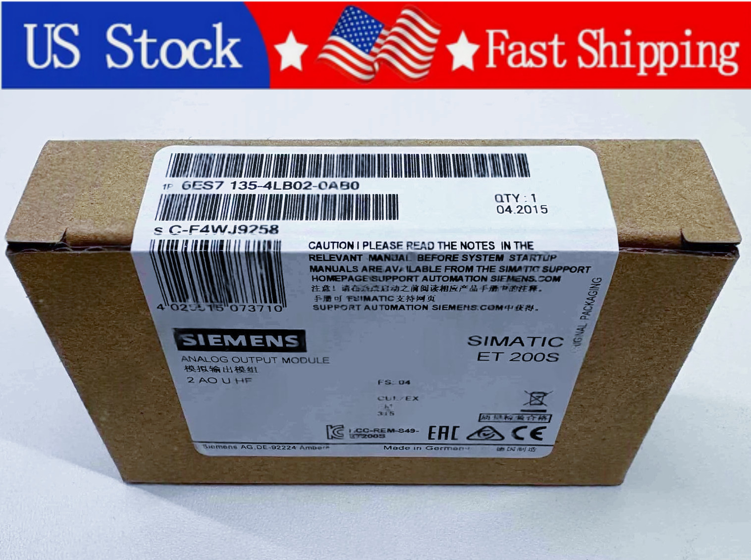 6ES7 135-4LB02-0AB0 1PCS New SIEMENS 6ES7135-4LB02-0AB0 Module Fast delivery