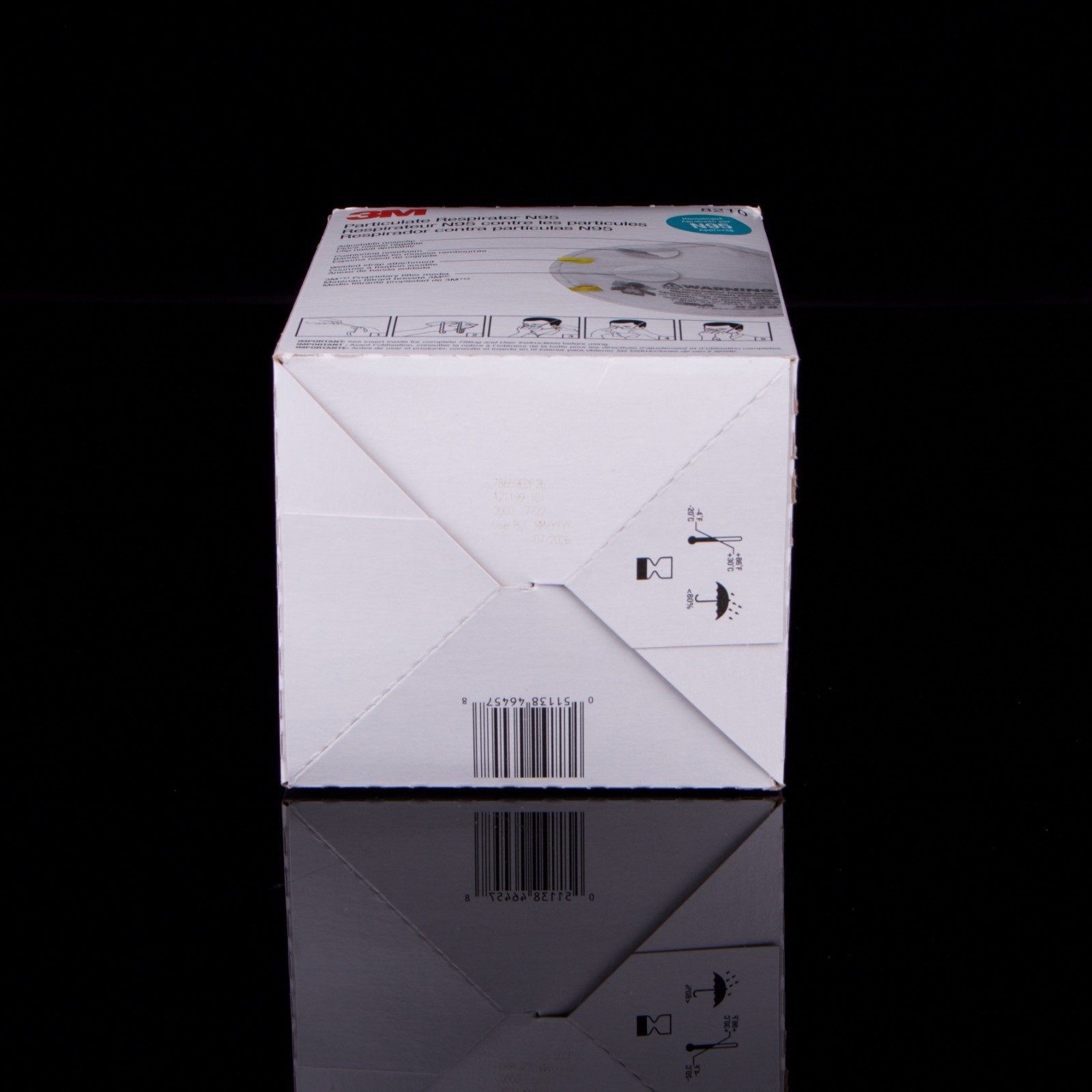 3M 8210 N95 Disposable Particulate Respirator Masks – Box of 20 –