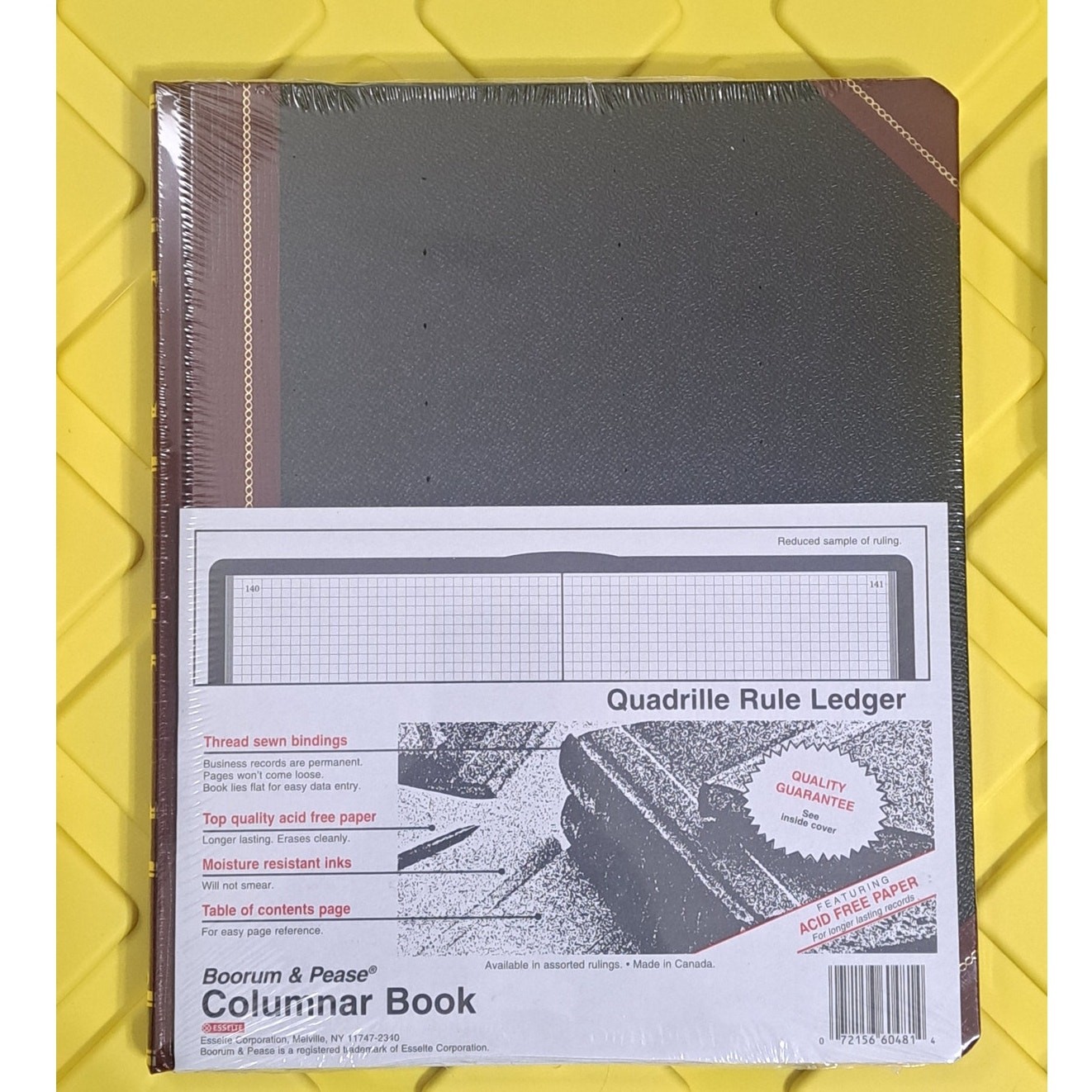 New & Sealed Boorum & Pease Columnar Ledger QUADRILLE Ruled Record Book 150 Pg