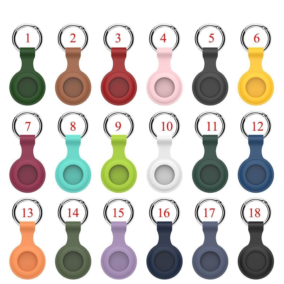Premium Silicone Protective Case Cover Shield for Apple AirTag – 18 Colors – 2z