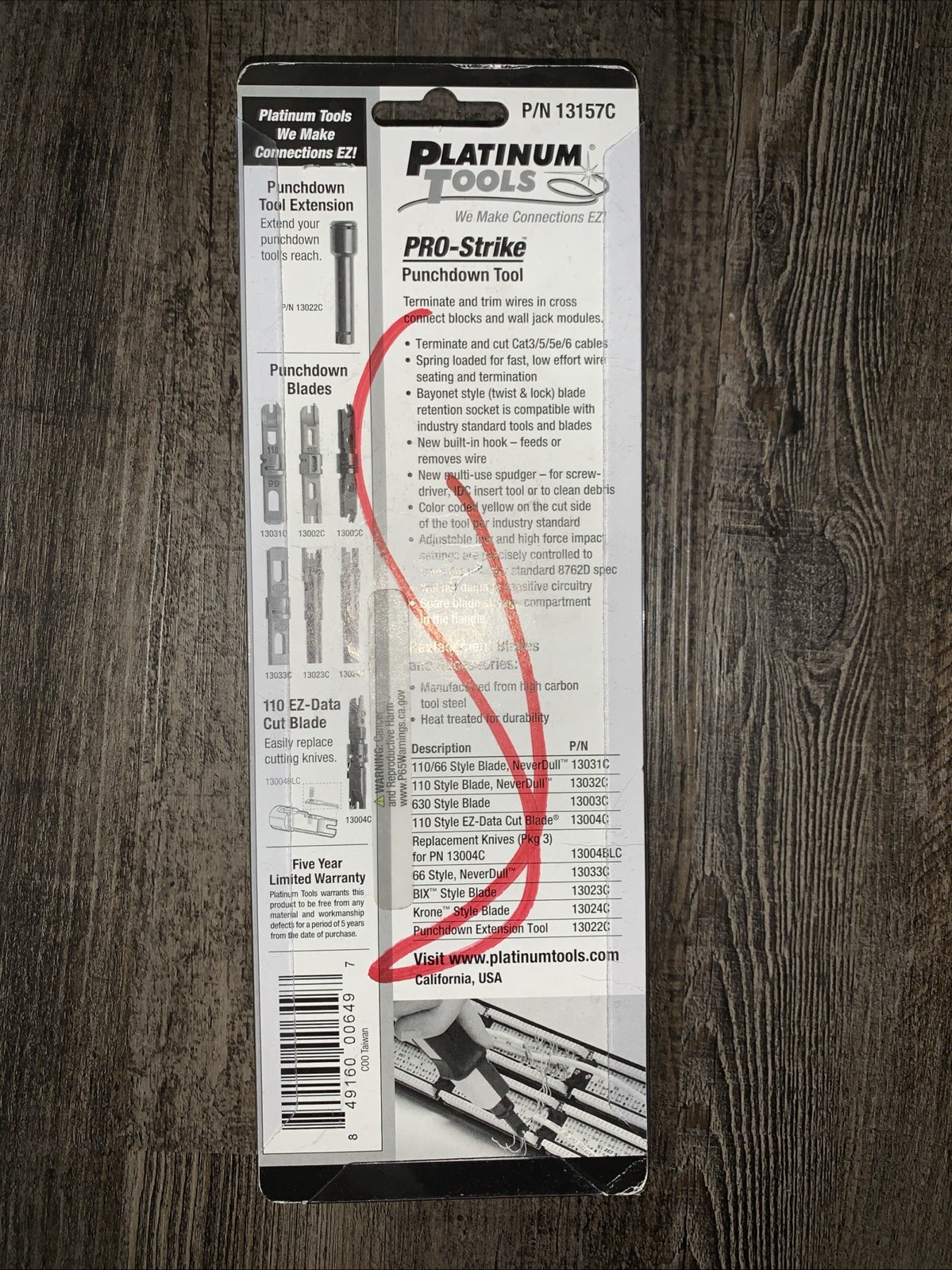 Platinum Tools Pro-strike P/N 13157c