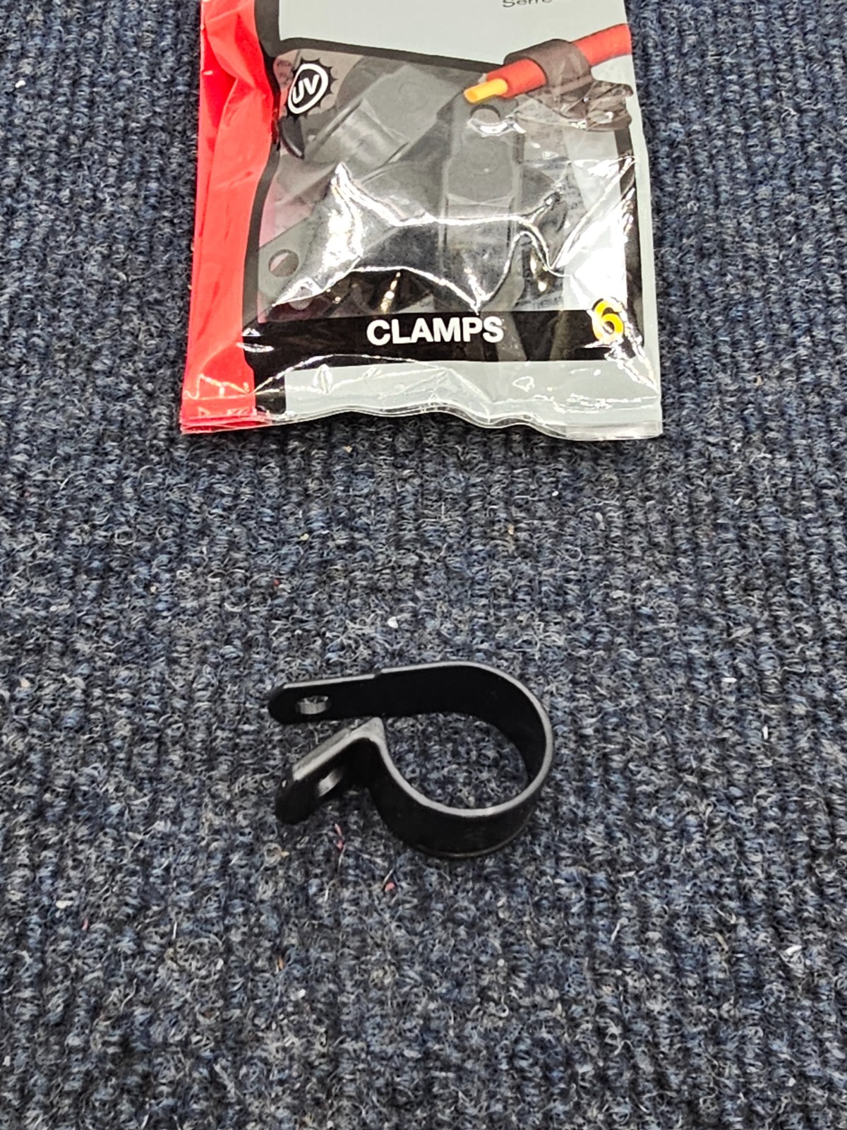 (QTY 30) GB Gardner Bender PPC-1575UVB 3/4 inch Black Plastic Cable Clamps