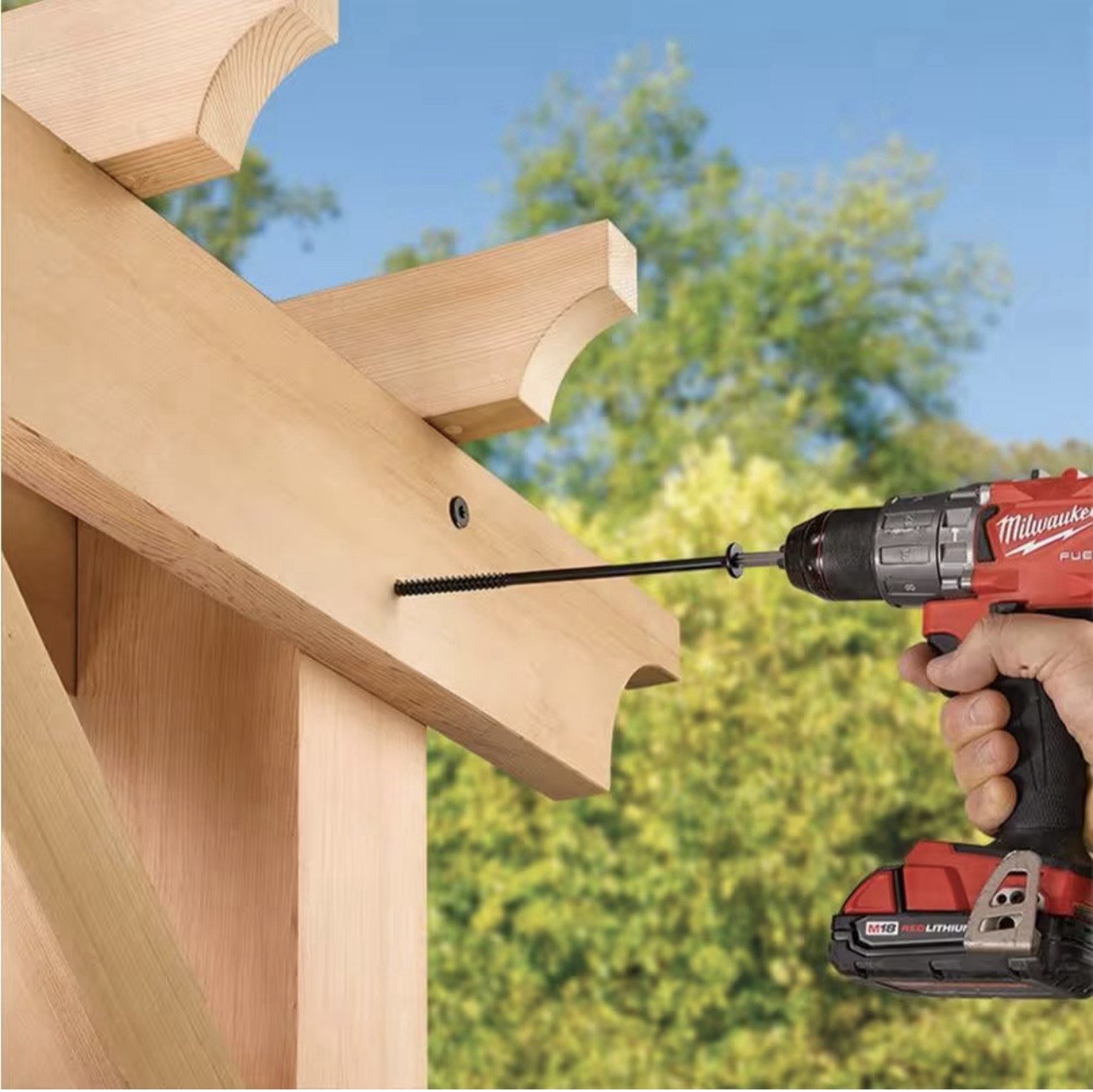 *53-PACK* FastenMaster VersaLOK 1/2″ x 10″ Structural Wood Lag Screws (S6)