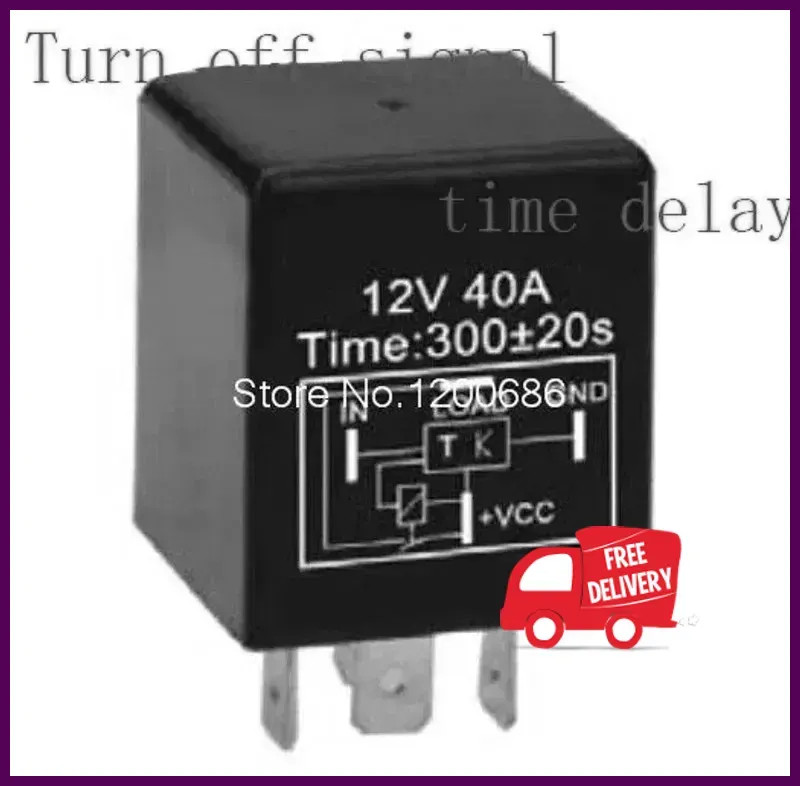 Time Delay Relay 12v Automotive Automatic 5s 10s 1min 5min 10min Switch Turn Off