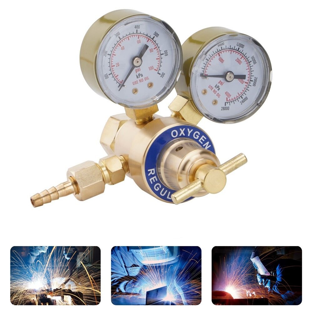 Oxygen Acetylene Gas Regulator Welding Cutting Torch Dual Gauge CGA540 & CGA200