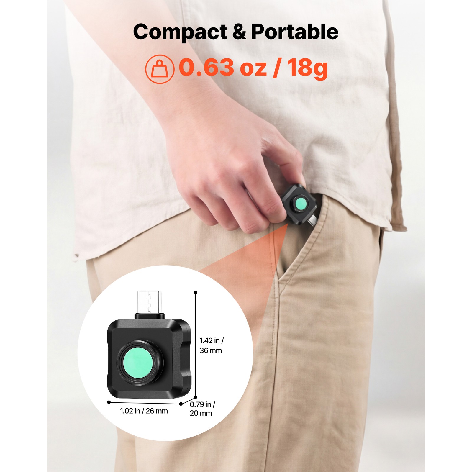 Uimoso Thermal Imaging Camera for Android with 320×240 High-Resolution Display
