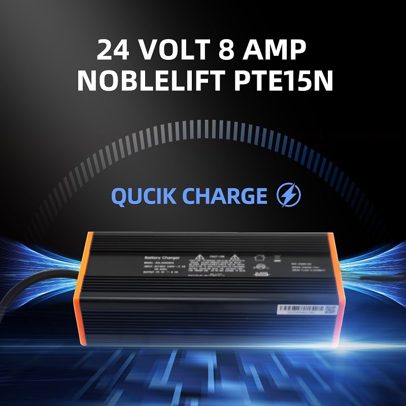 24V 8A Lithium Battery Charger for NOBLELIFT EDGE PTE15N Electric Pallet Jack