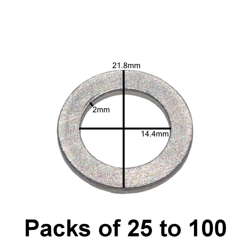 M14 Aluminum Oil Drain Plug Washer Gasket Fits Honda 94109-14000 Dorman 095-015