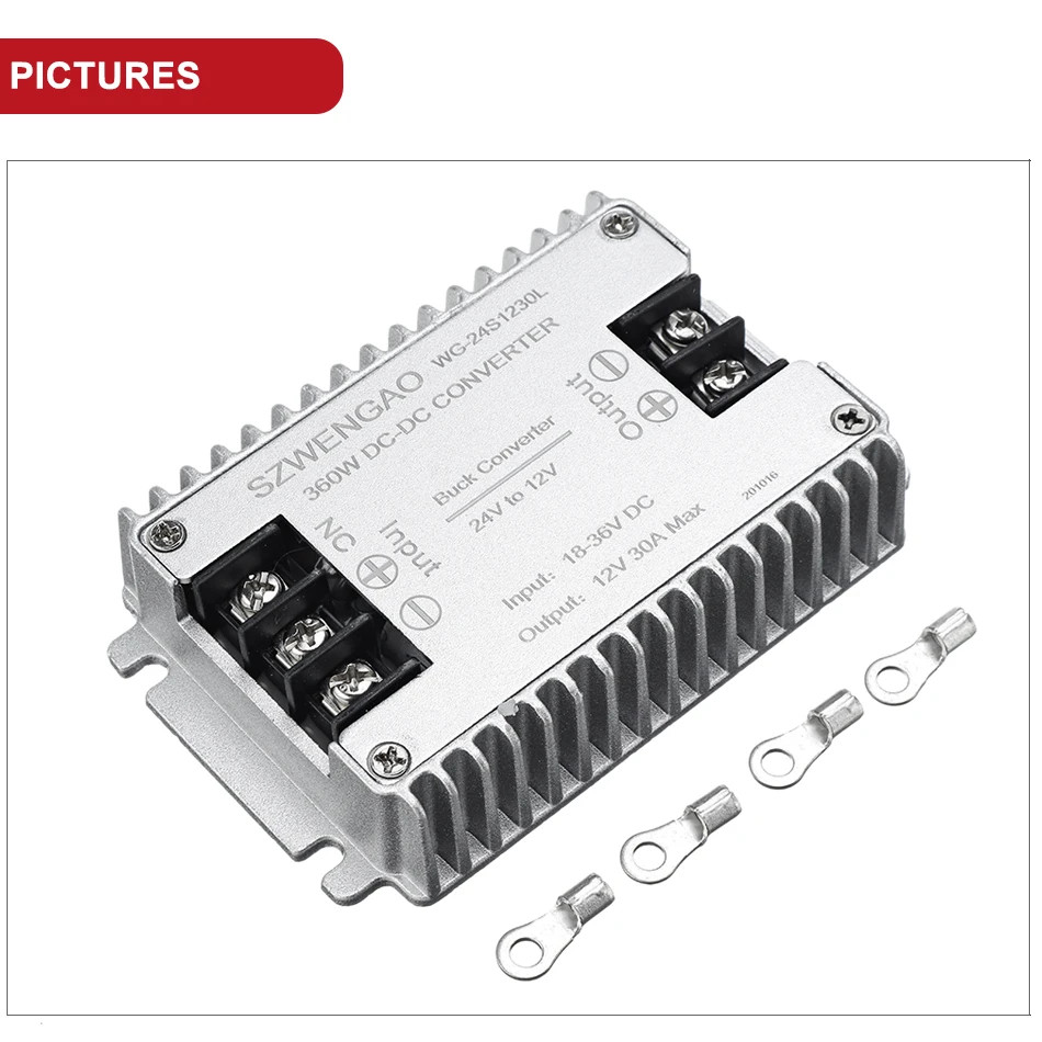 DC 8-36V 12.6V 14.6V 28V to 12V 10A Boost Buck Converter Car Voltage Regulator