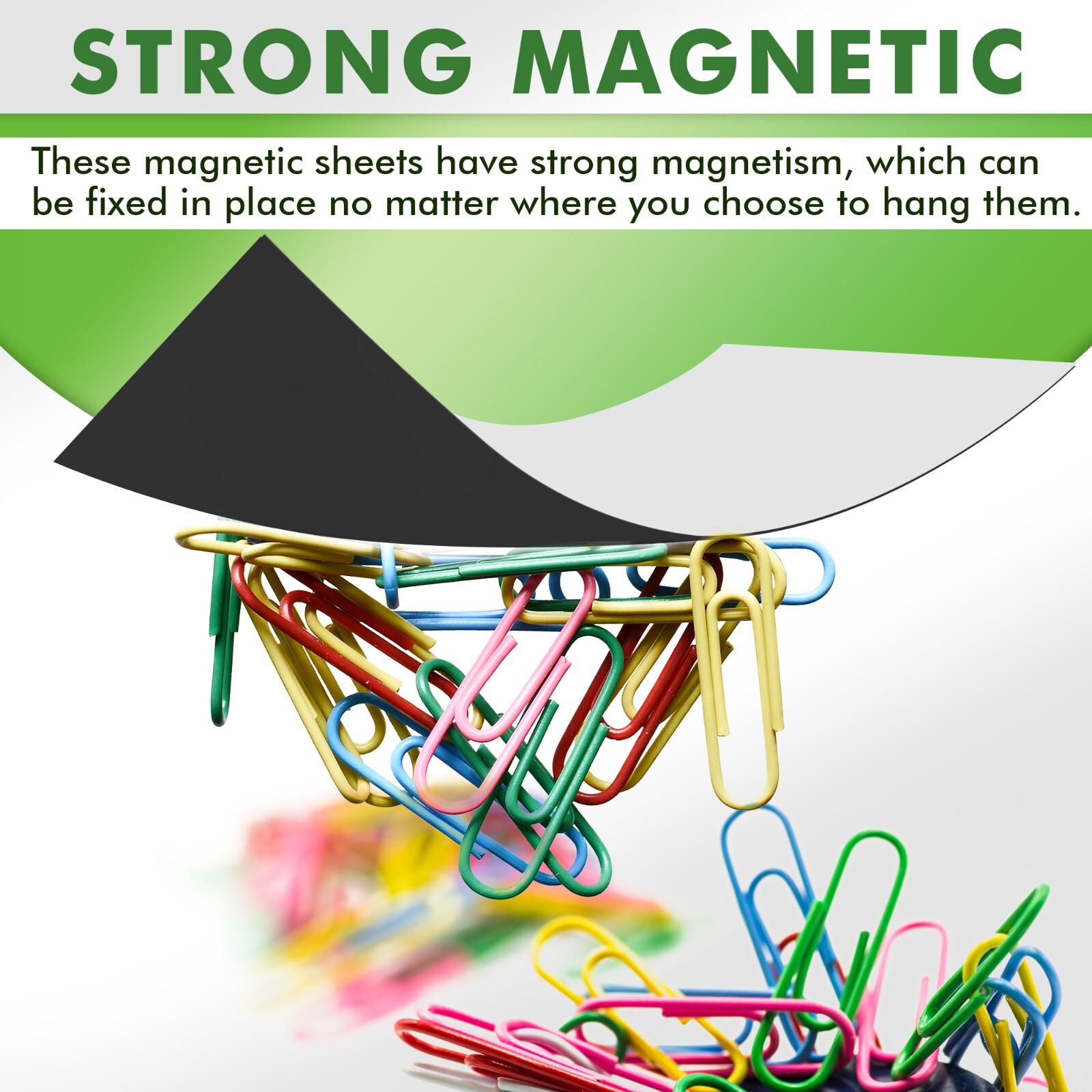Strong Flexible Self-Adhesive Magnetic Sheets 8.5 x 11 20 Mil 12PCs Stone City