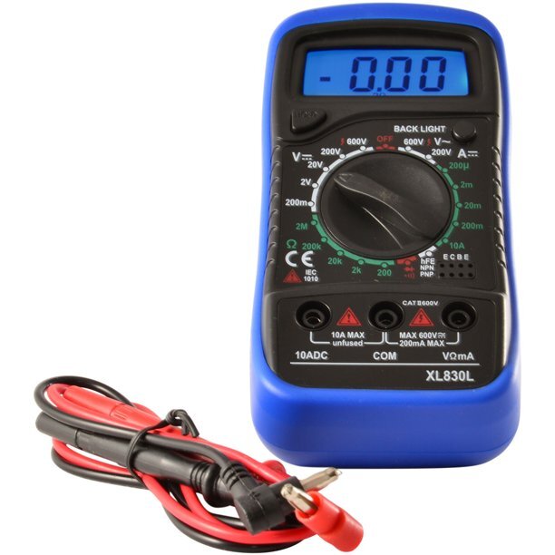 Digital Voltmeter Ammeter Ohmmeter Multimeter Volt AC DC Tester Meter US Seller