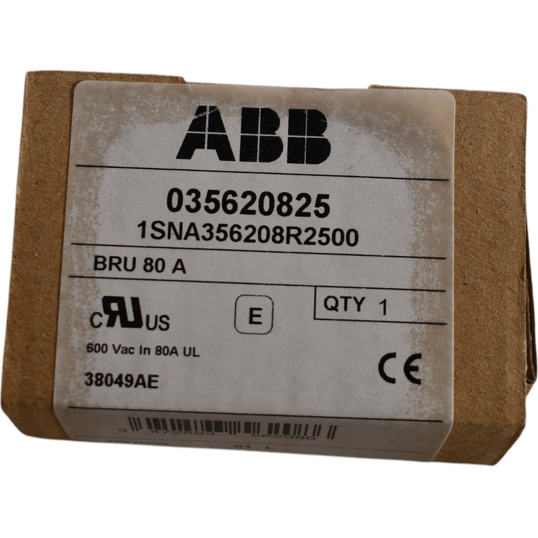 NEW ABB Entrelec 1SNA356208R2500 Distribution Block 80A 600V BRU80A