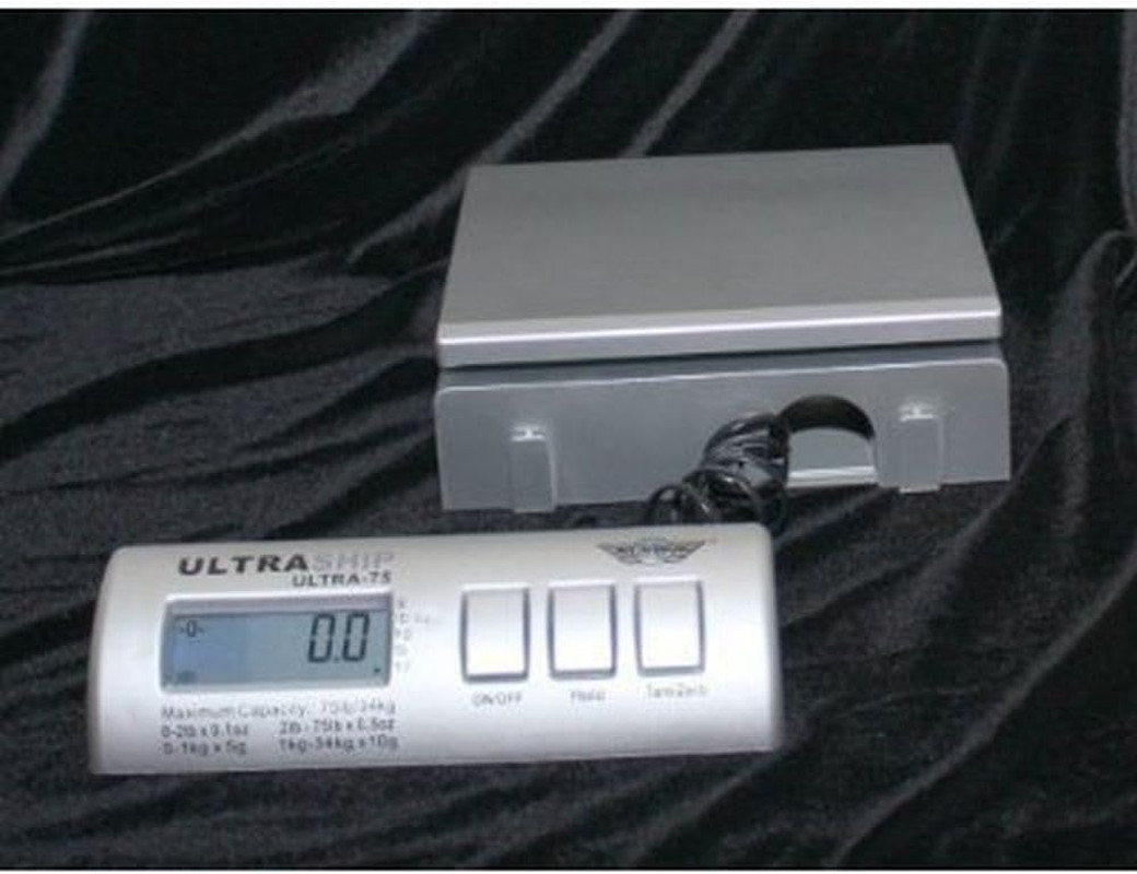 Ultraship 35 Lb Electronic Scale,Black; Blue