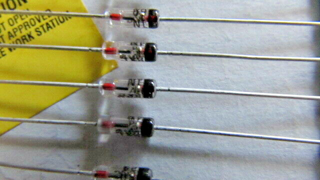 1N695 BKC Intl Gold Bonded Germanium Glass Diodes 20V 500mA (5pcs) Ships NOW USA