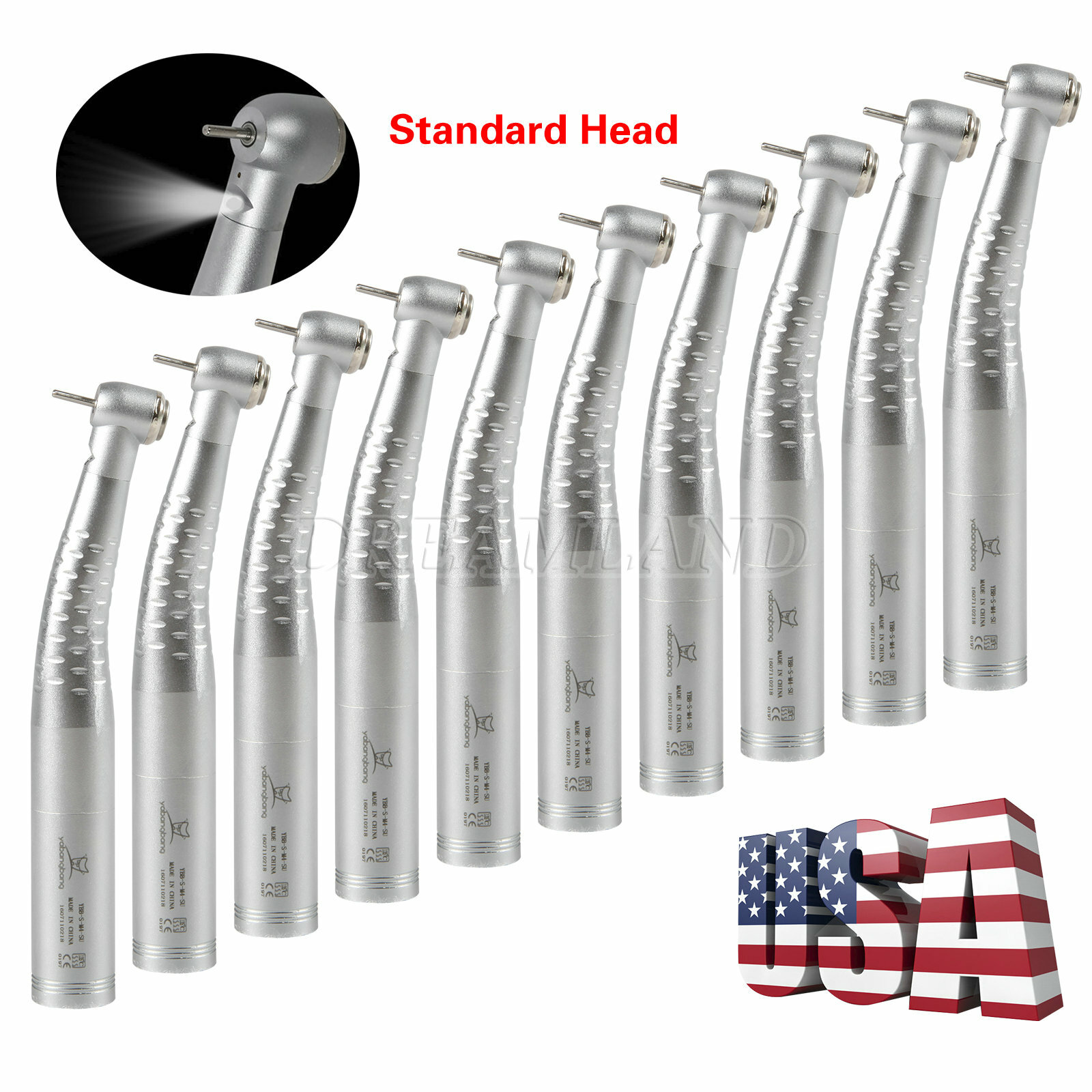 Yabang Dental Fiber Optic LED High Speed Handpiece Fit KaVo Coupler YB6/YD6