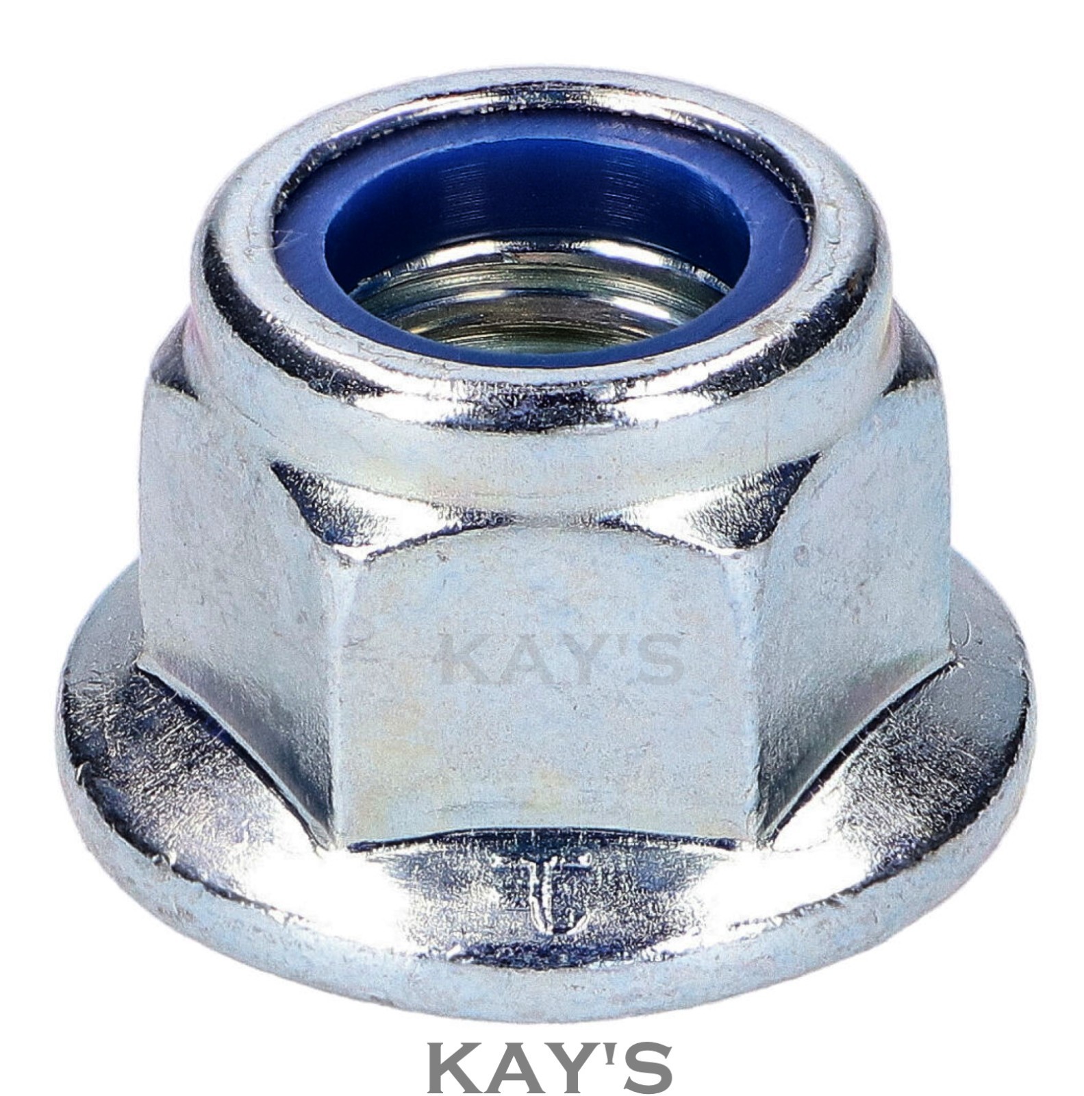 STAINLESS STEEL NUTS FULL FLANGED NYLOC A2-70 M2 M2.5 M3 M4 M5 M6 M8 M10 M12 M16