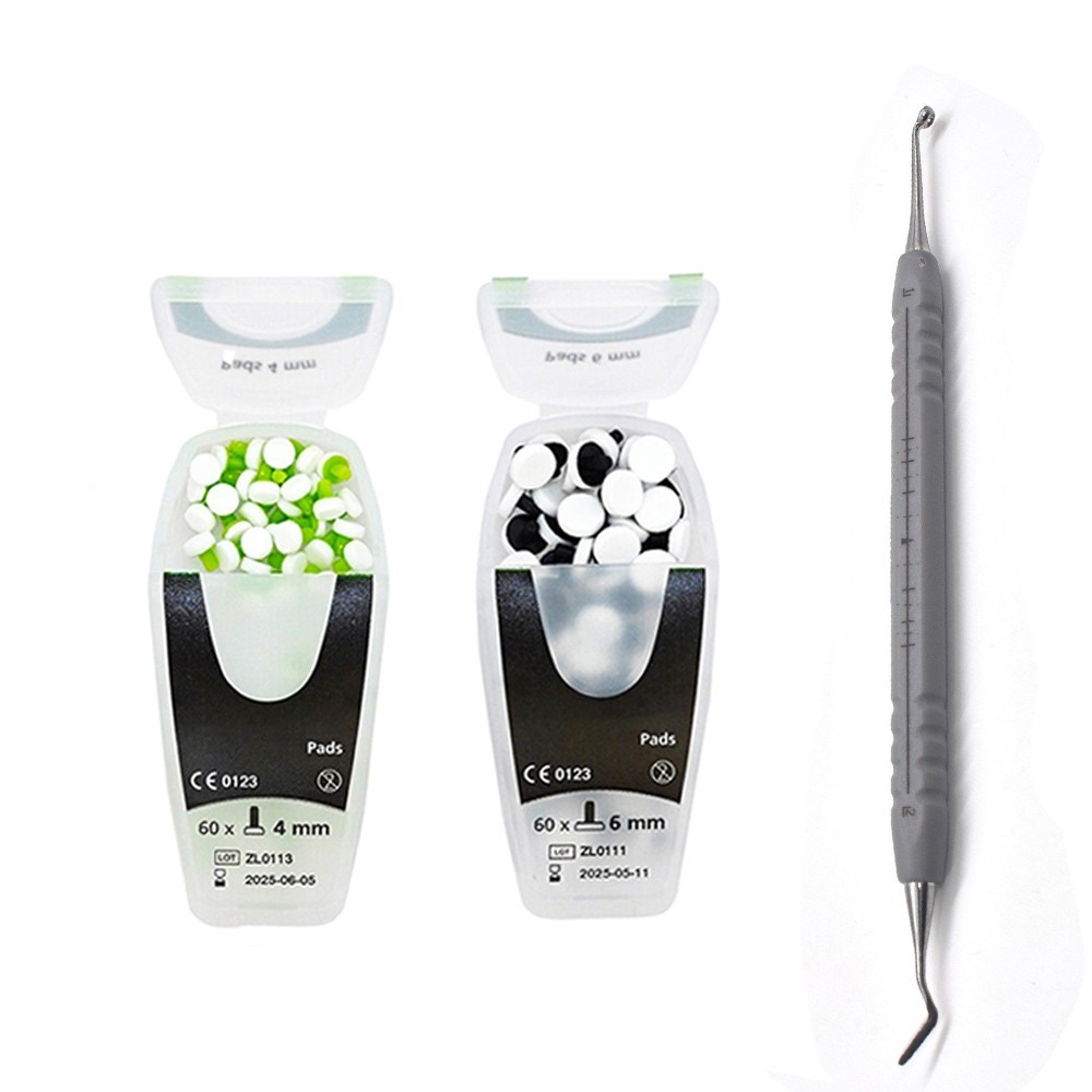 Dental OptraSculpt Foam Pads Veneer Composite Resin Filling Spatula Handle Kit