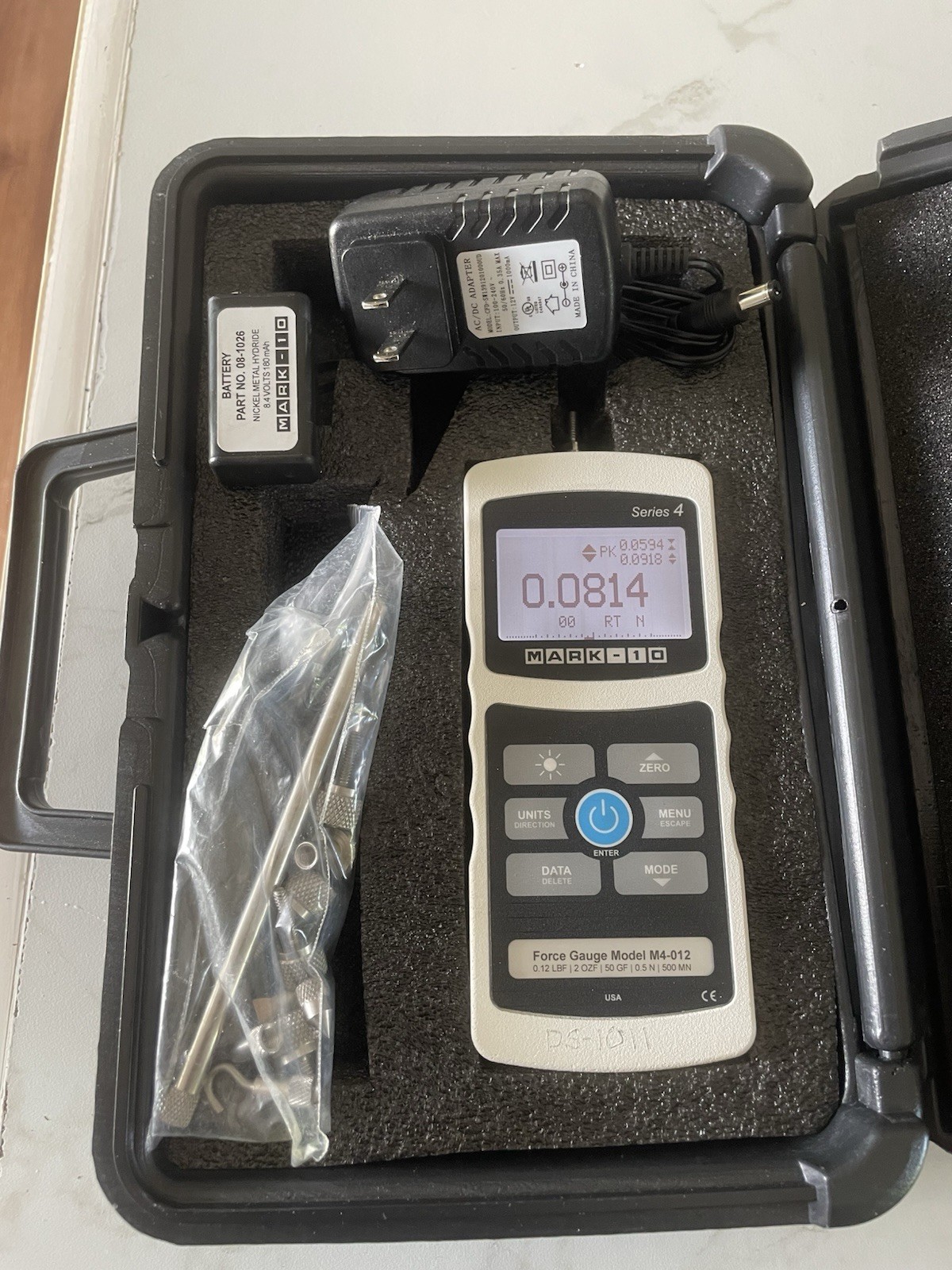 Mark-10 M4-012 Series 4 Advanced Digital Force Gauge 0.12 lbF Tested