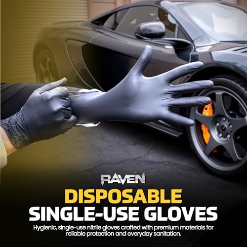 Raven Powder Free Gloves 7 Mil – XL Latex Free, X-Large Nitrile Disposable