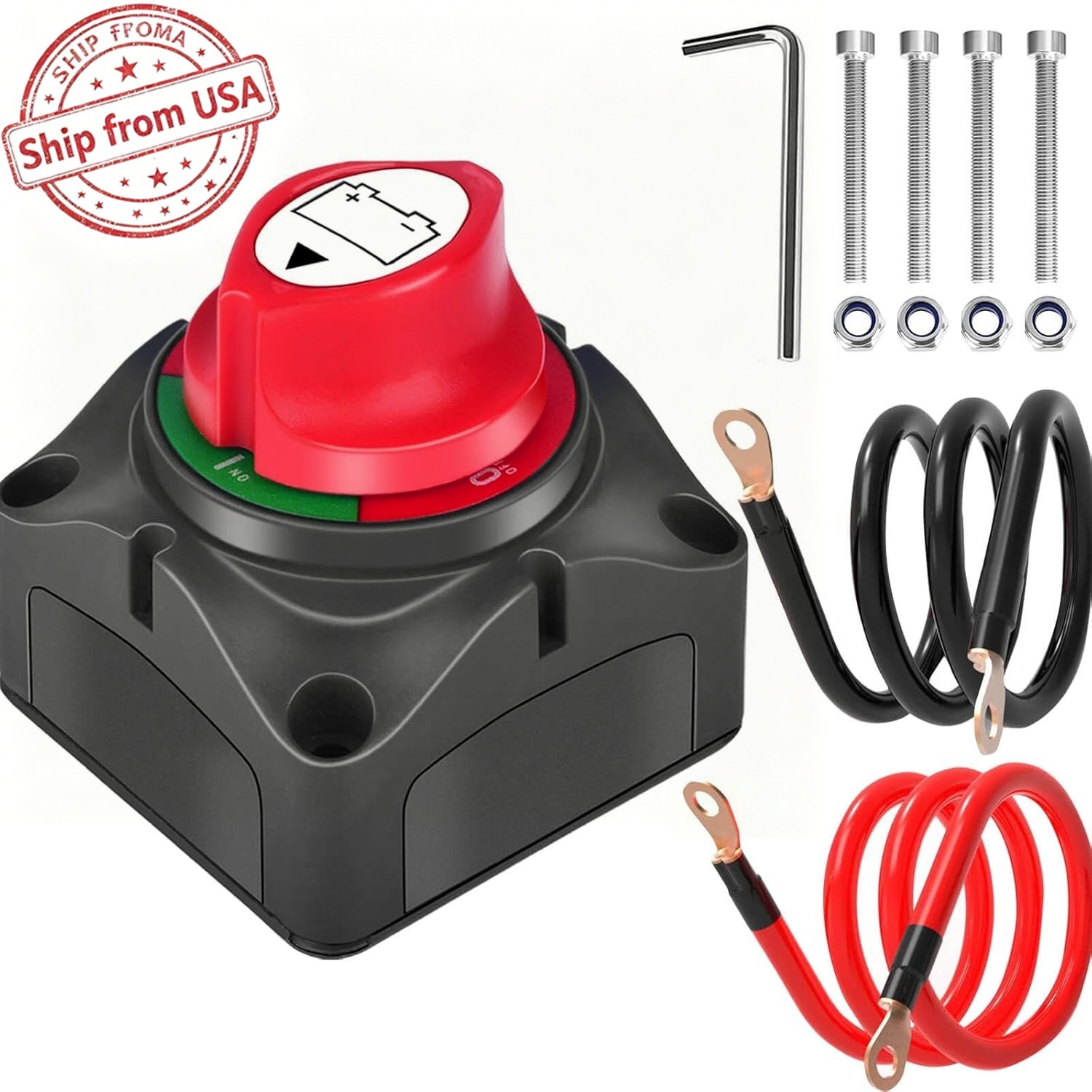 Battery Disconnect Switch Cut/Shut Off 275-1250Amp Marine Boat RV Camper 12V-48V