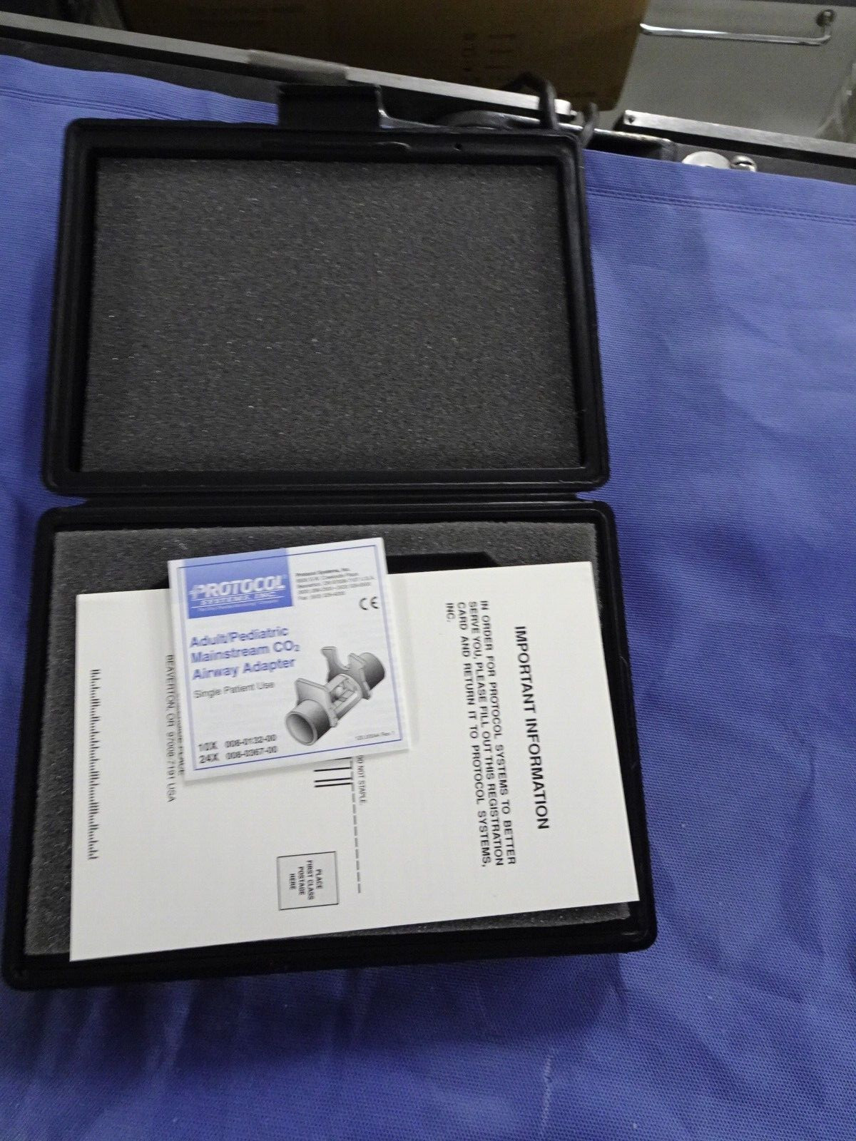 PROTOCOL MAINSTREAM CO2 SENSOR WITH AIRWAY ADAPTER