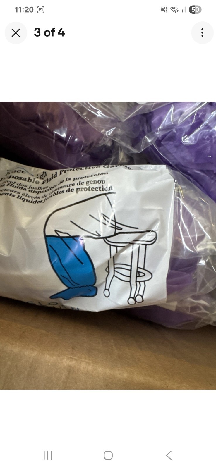 Case Of 50 SLOAN STA-DRI SHOE COVERS KH-400 BRAND NEW