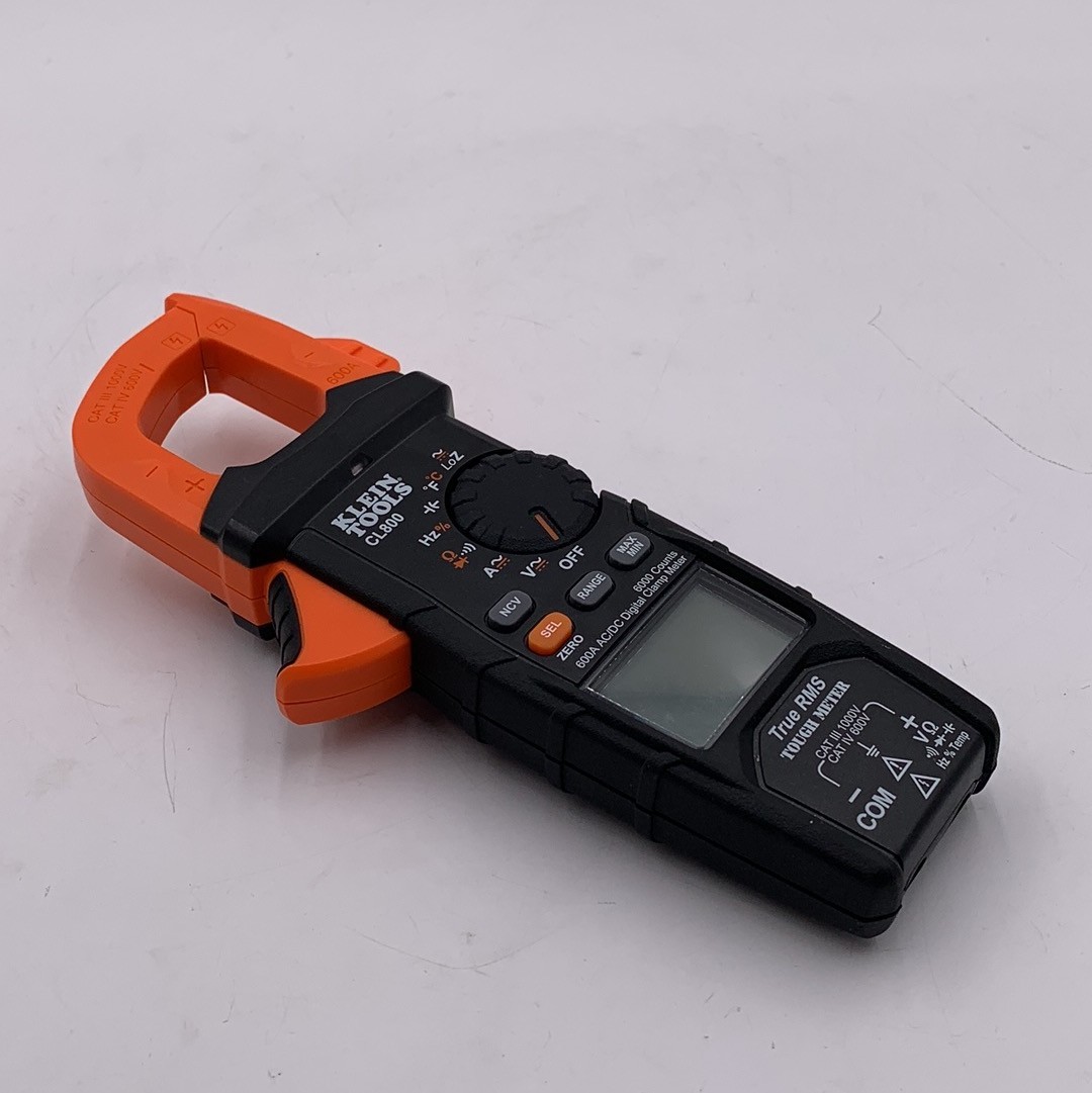 Klein Tools CL800 Digital Clamp Meter, Auto Ranging TRMS, AC/DC Volt/Current