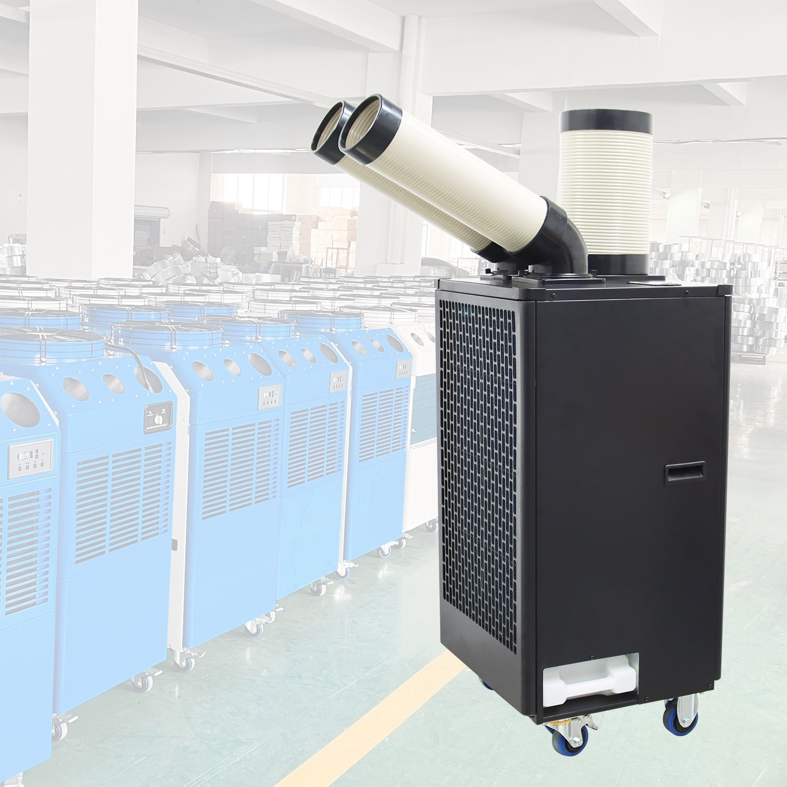 Industrial Air Conditioner 2Column Air-Cooled Mobile Aircon 220V Portable Unit