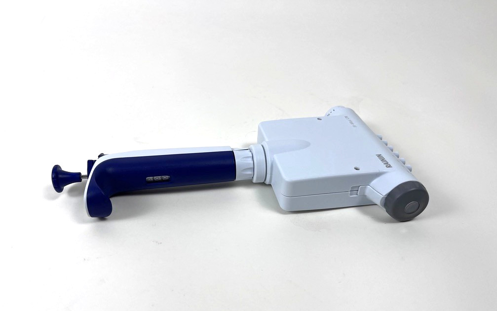 Rainin Pipet-Lite, XLS Adjustable Spacer 6-Channel Pipette, 20-300 μL, Tested