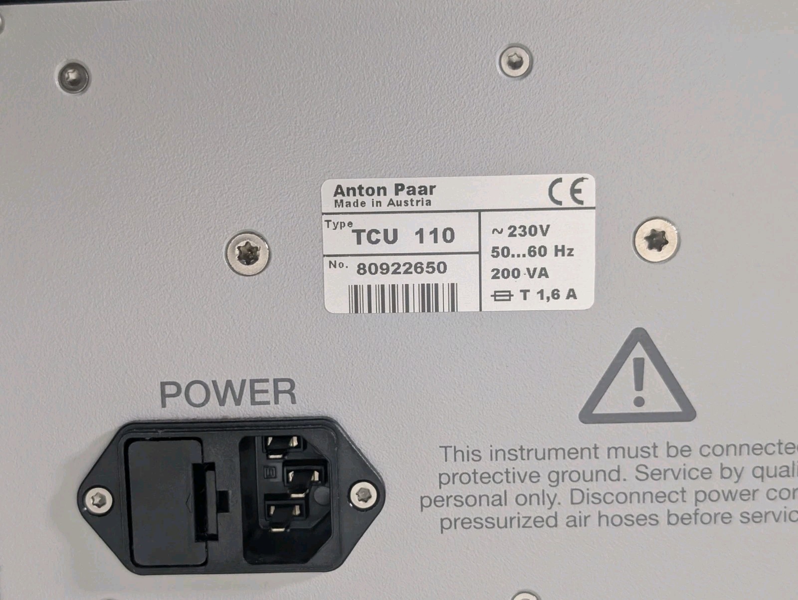 Anton Paar TCU 110 Temperature Control Unit TESTED WORKING CHC Plus Chamber