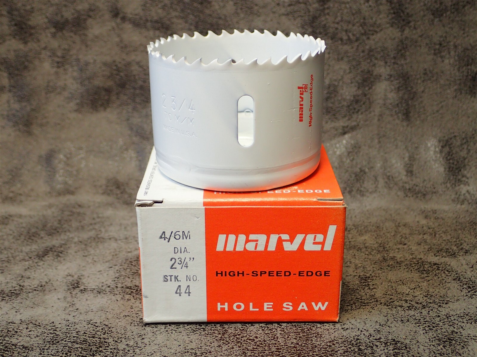 #44 Marvel Armstrong Blum 2-3/4″ Hole Saw, 2″ Cutting Depth, HSS Tooth Edge 4/6M