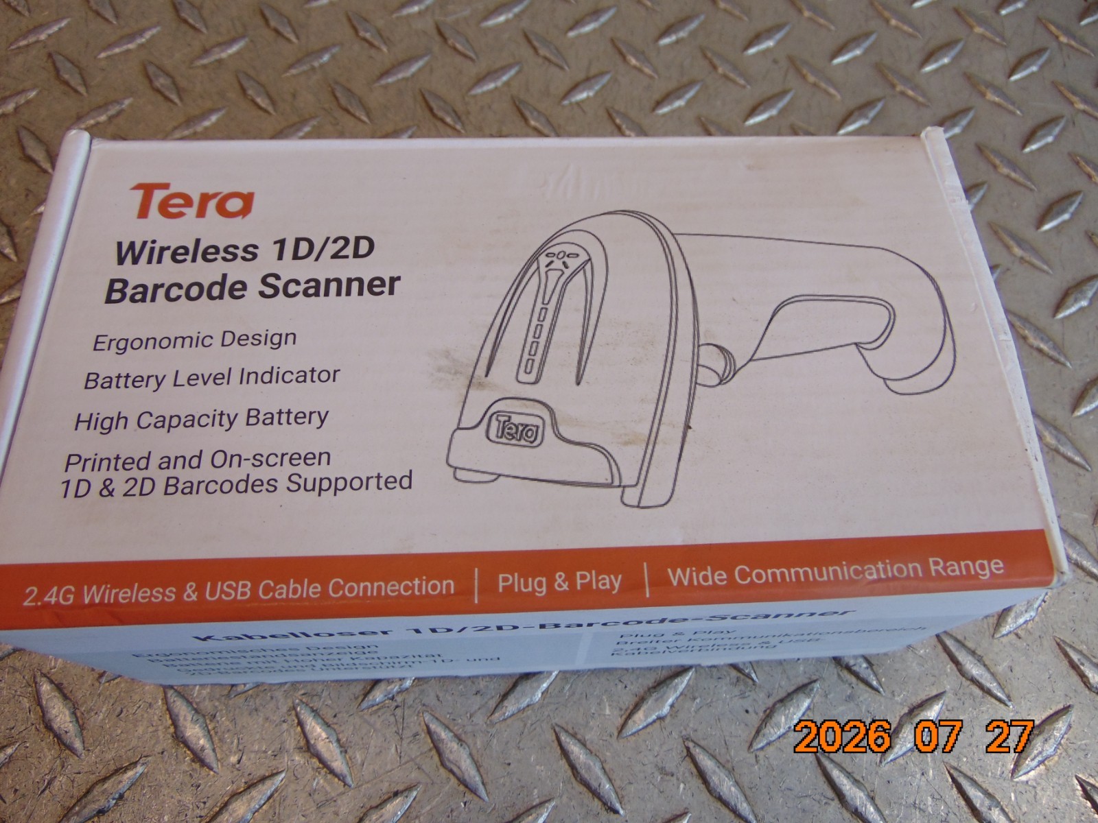 TERA D5100 WIRELESS 1D/2D BARCODE SCANNER