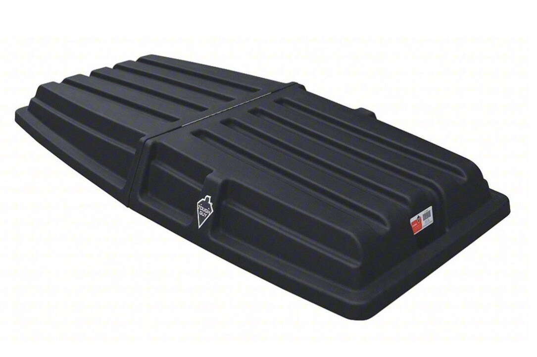 TOUGH GUY Hinged Lid for Tilt & Cube Trucks: 27 cu ft