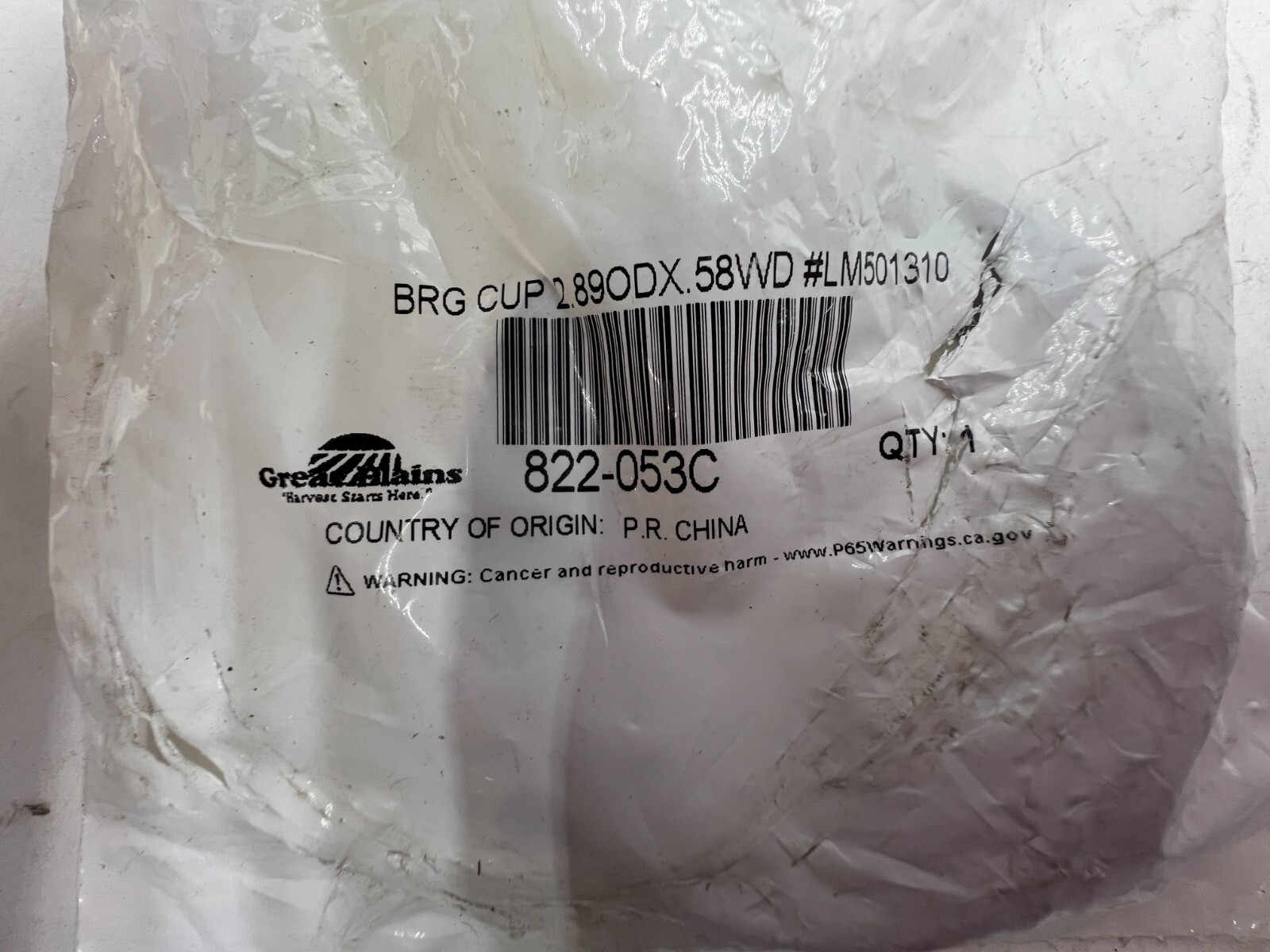 QTY 3 822-053C BEARING CUP 2.89ODX0.58WD LM50131