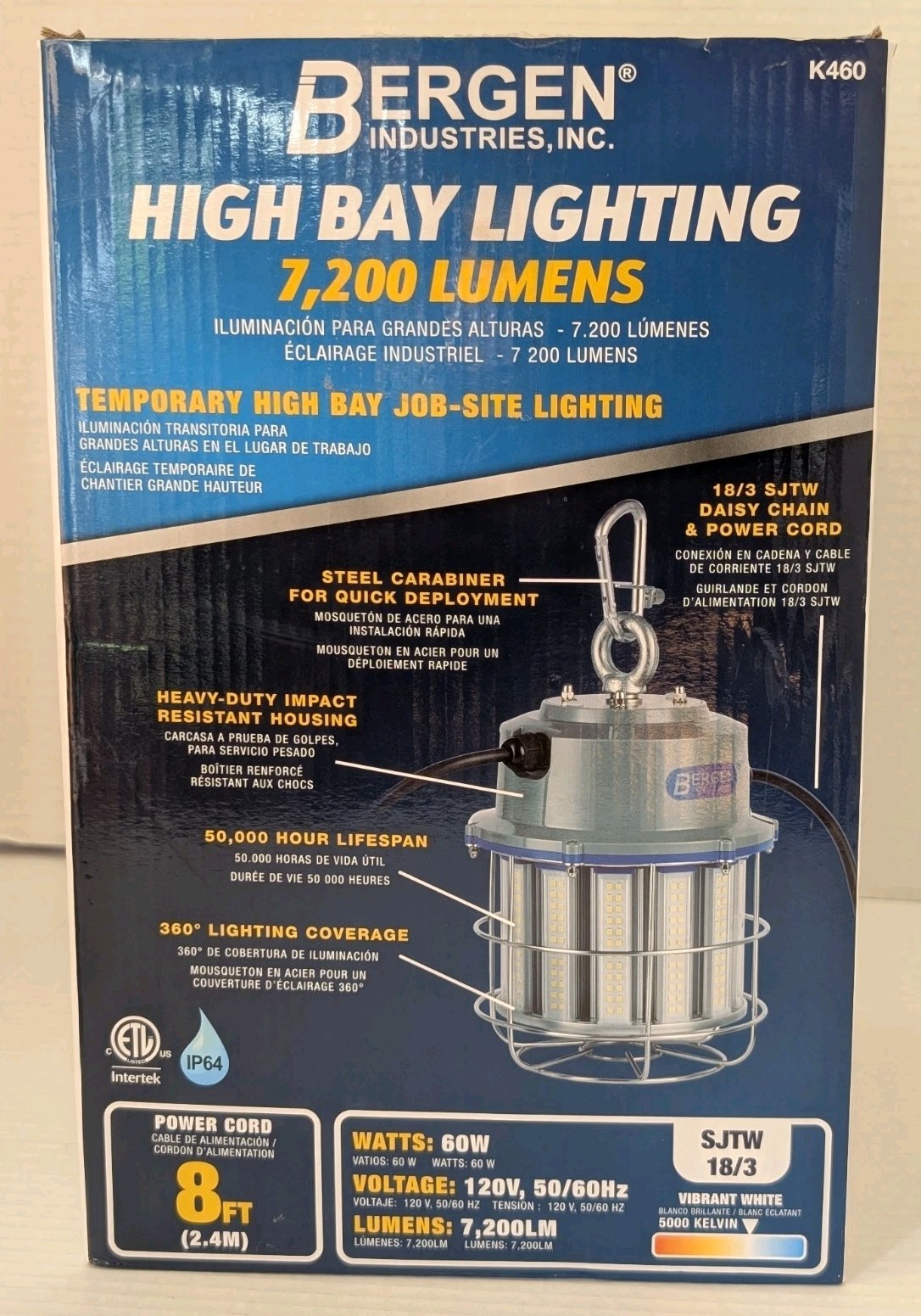 Bergen High Bay Work Light – 60W LED 7200LM – [K460] BRAND NEW!!