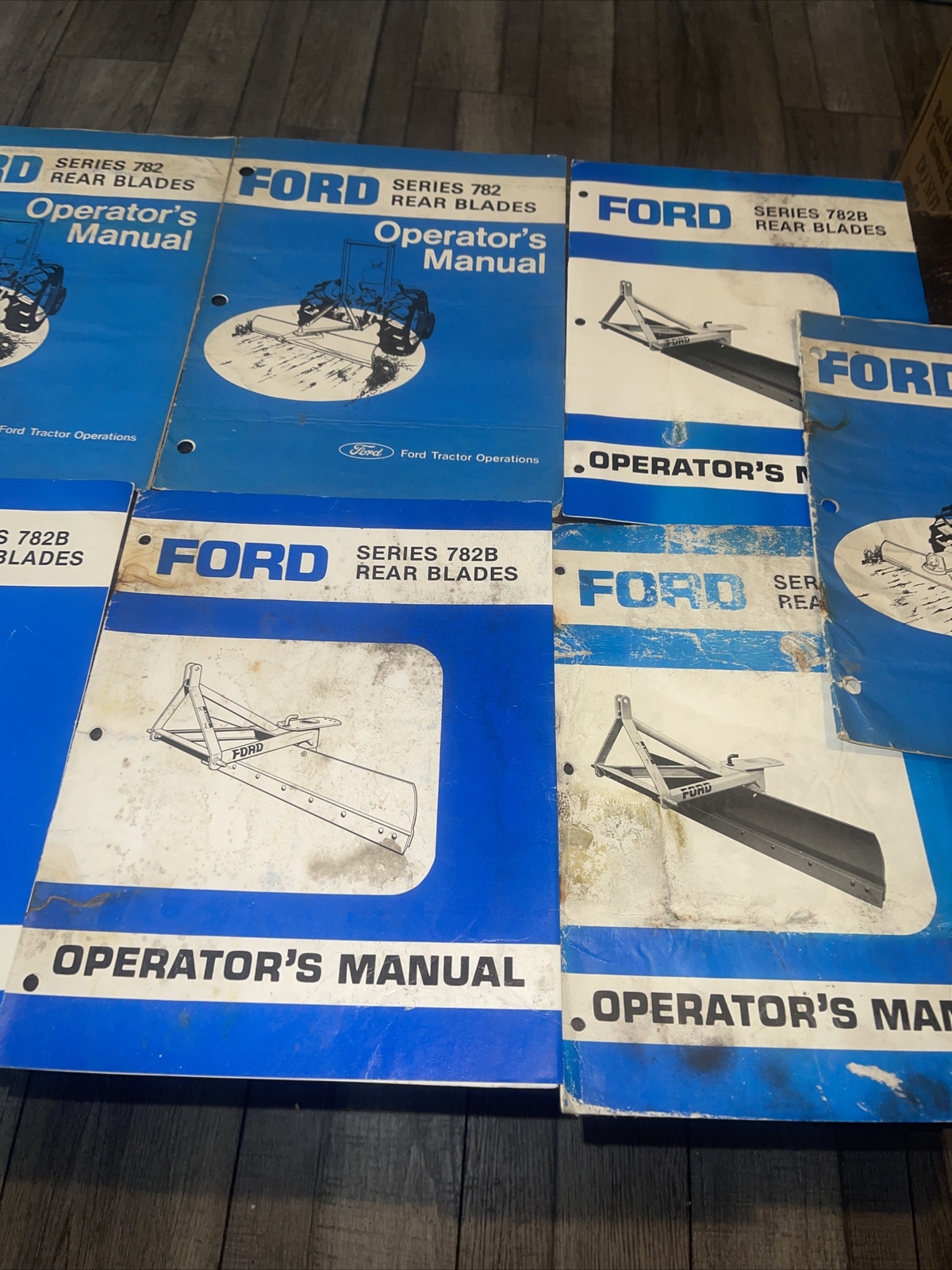 Lot Of 9 Ford rear blade operators manual Series 781b 782 782b 785