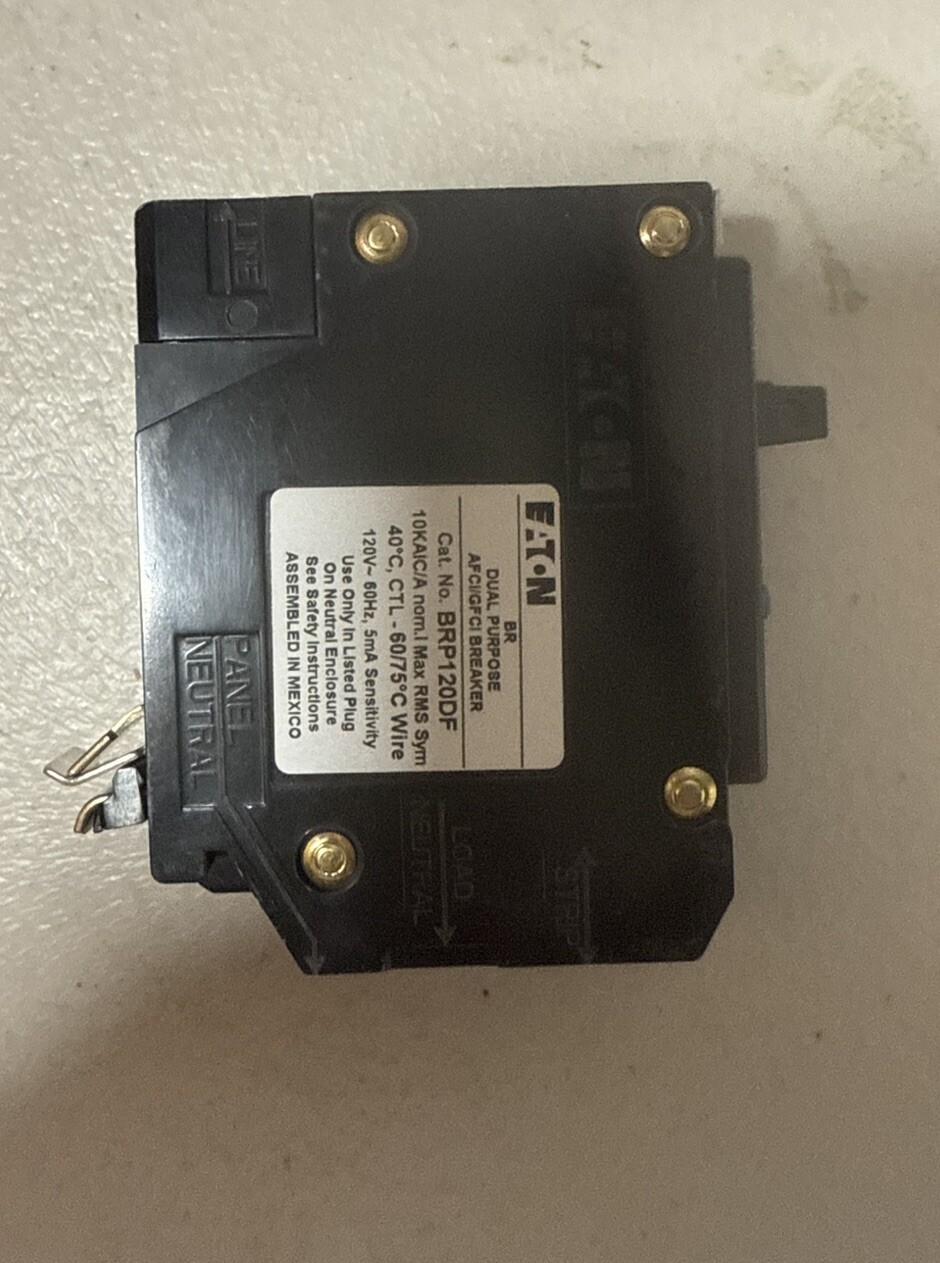 Eaton BRP120DF 120 20A 1-Pole Circuit Breaker