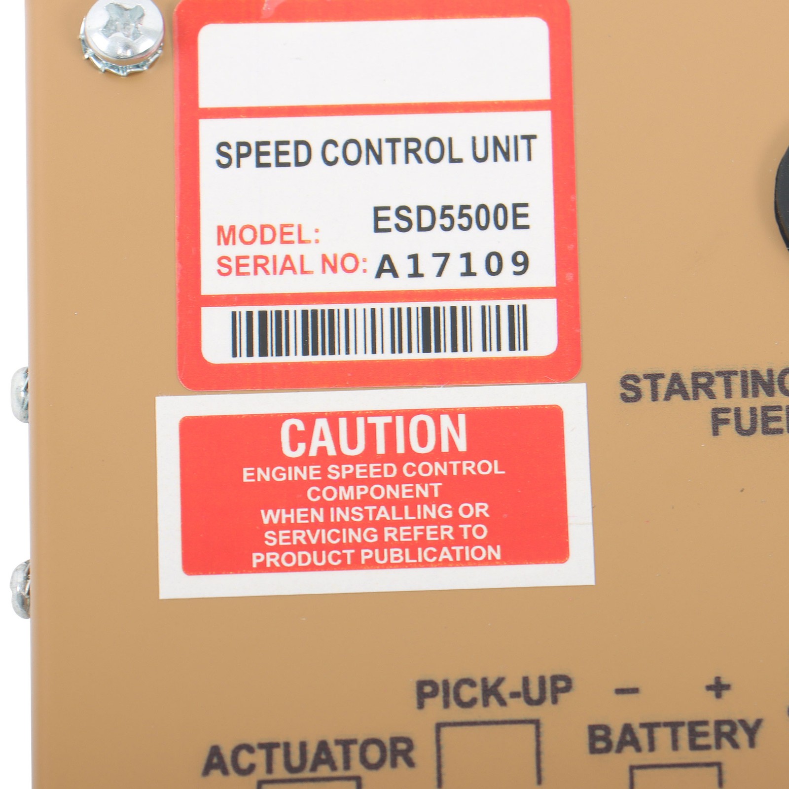 ADC120-12V+ESD5500E+MSP6729 Generator Governor Actuator Speed Control Unit