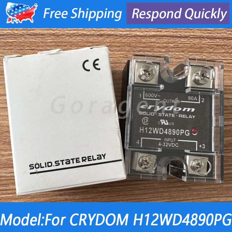 New in Box Solid State Relay For Crydom H12WD4890PG 4-32VDC 600VAC 90A US Stock