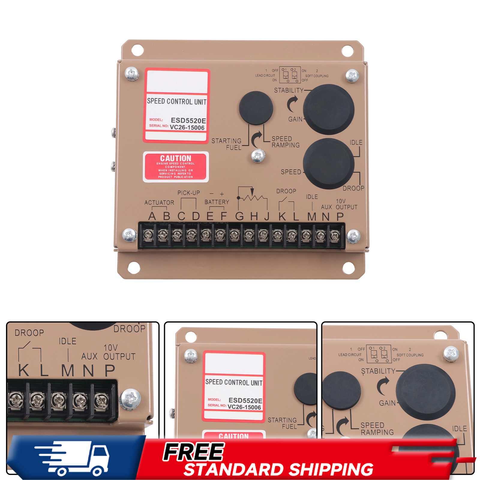 ESD5520E Speed Control Unit Generator Engine Governor Replacement
